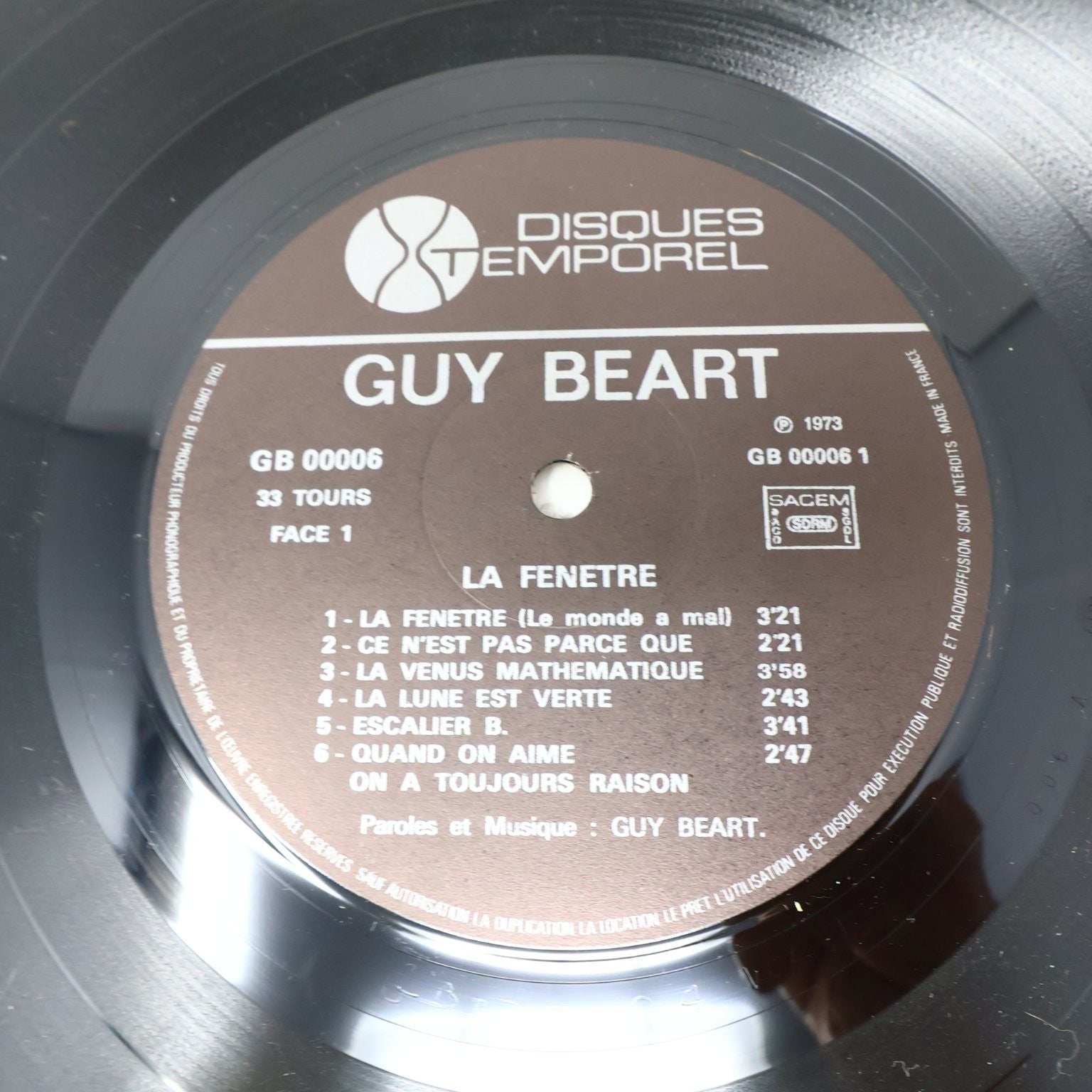Guy Béart Lot 4 Disques Record Fenêtre/Espérance Folle/Beau Miroir/Renaissances