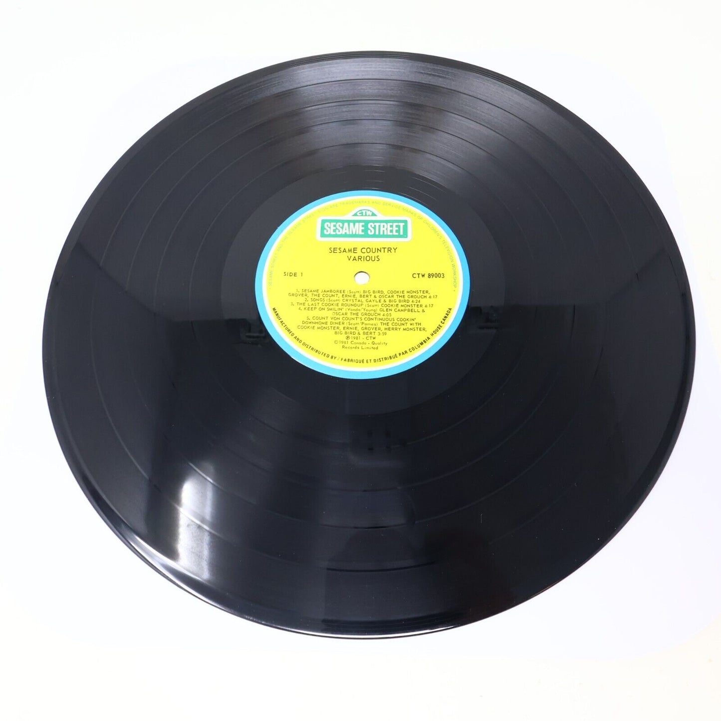 Sesame Street Sesame Country LP Record 1981 Children Big Bird Music CTW 89003