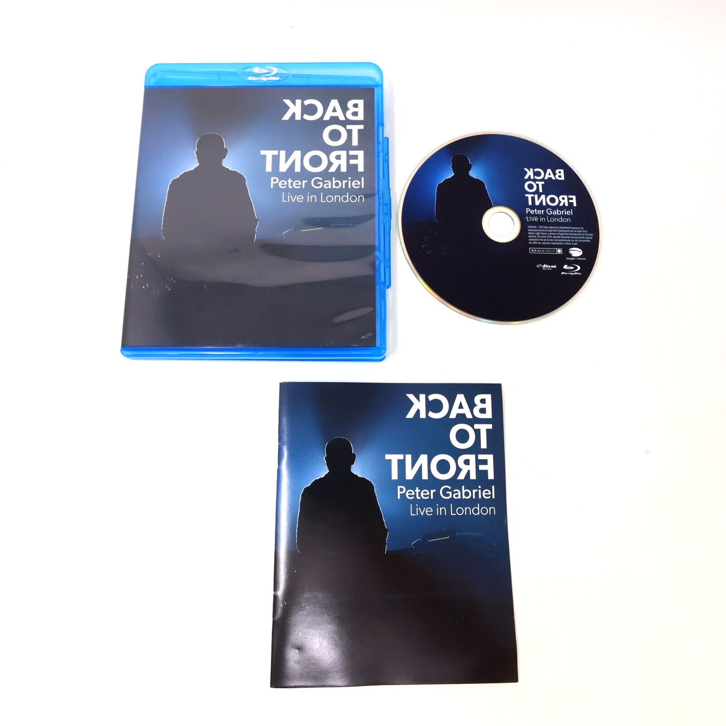 Back to Front Peter Gabriel Live in London Blu-ray 2014 Tested NTSC Concert