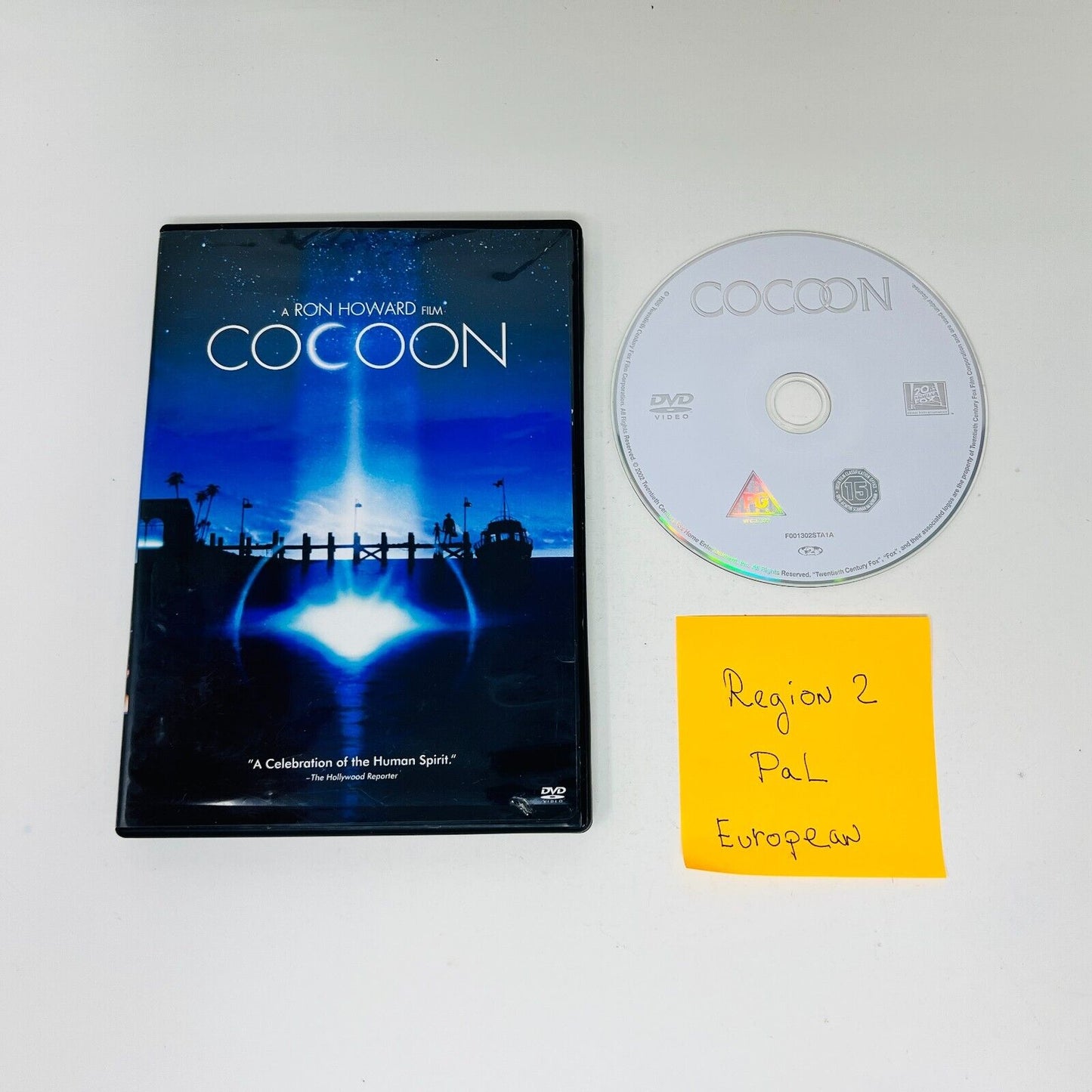 Cocoon DVD Pal Region 2 Tested Movie 2002 Twentieth Century Fox in English Only
