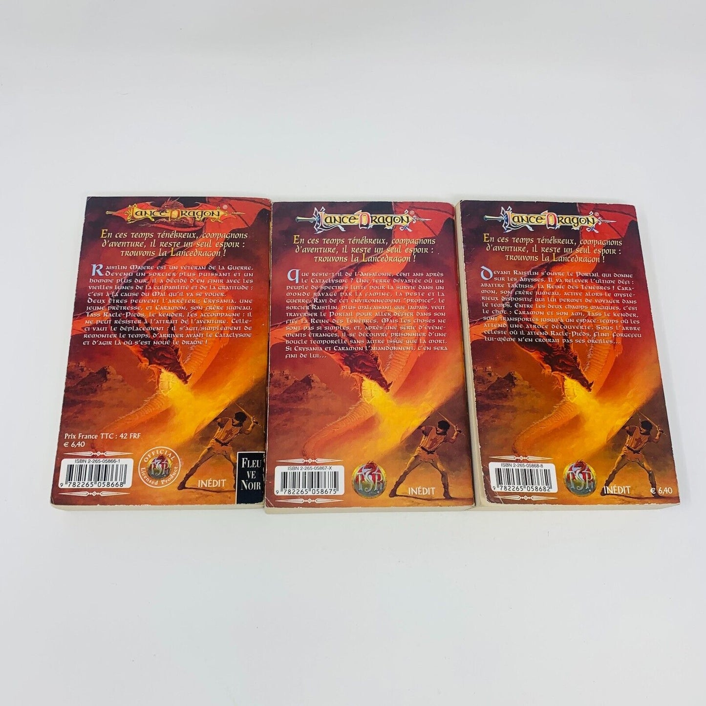 Lancedragon La Trilogie des Légendes 4-6 Série Complète Français Lot Fleuve Noir