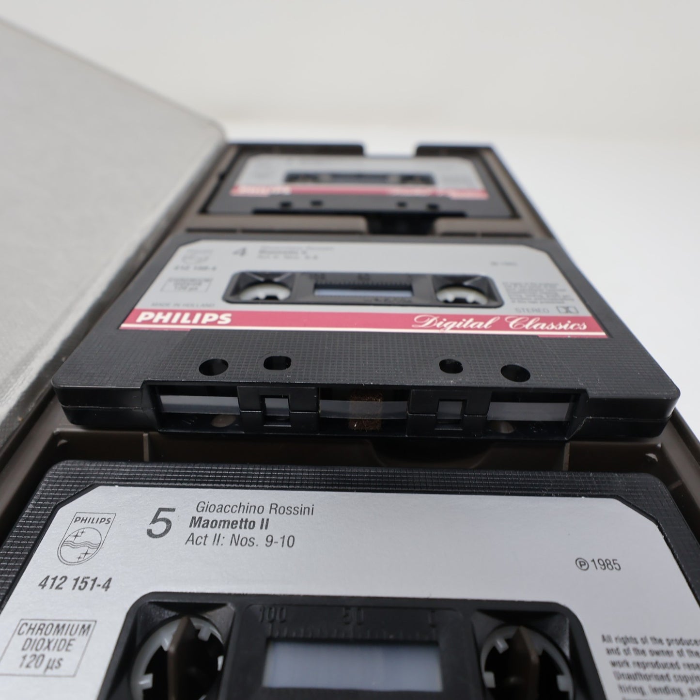 Rossini Maometto Secondo Cassette Box Claudio Scimone/Philharmonia/June Anderson