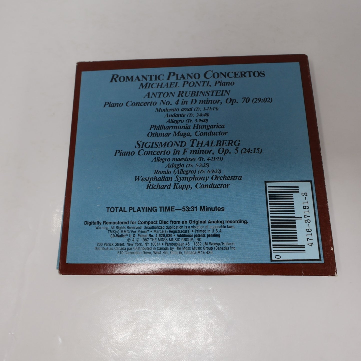 Anton Rubinstein Symphonies 2-3 Ocean/Eroica Fantasia/Piano Concertos 3 CD Lot