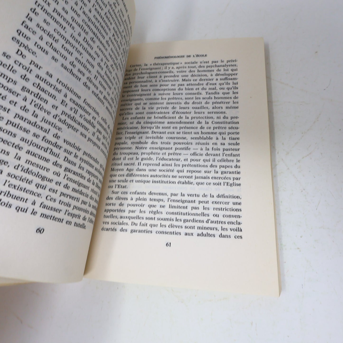 1971 Une Société Sans École Ivan Illich Seuil Éducation Philosophie Français 70s