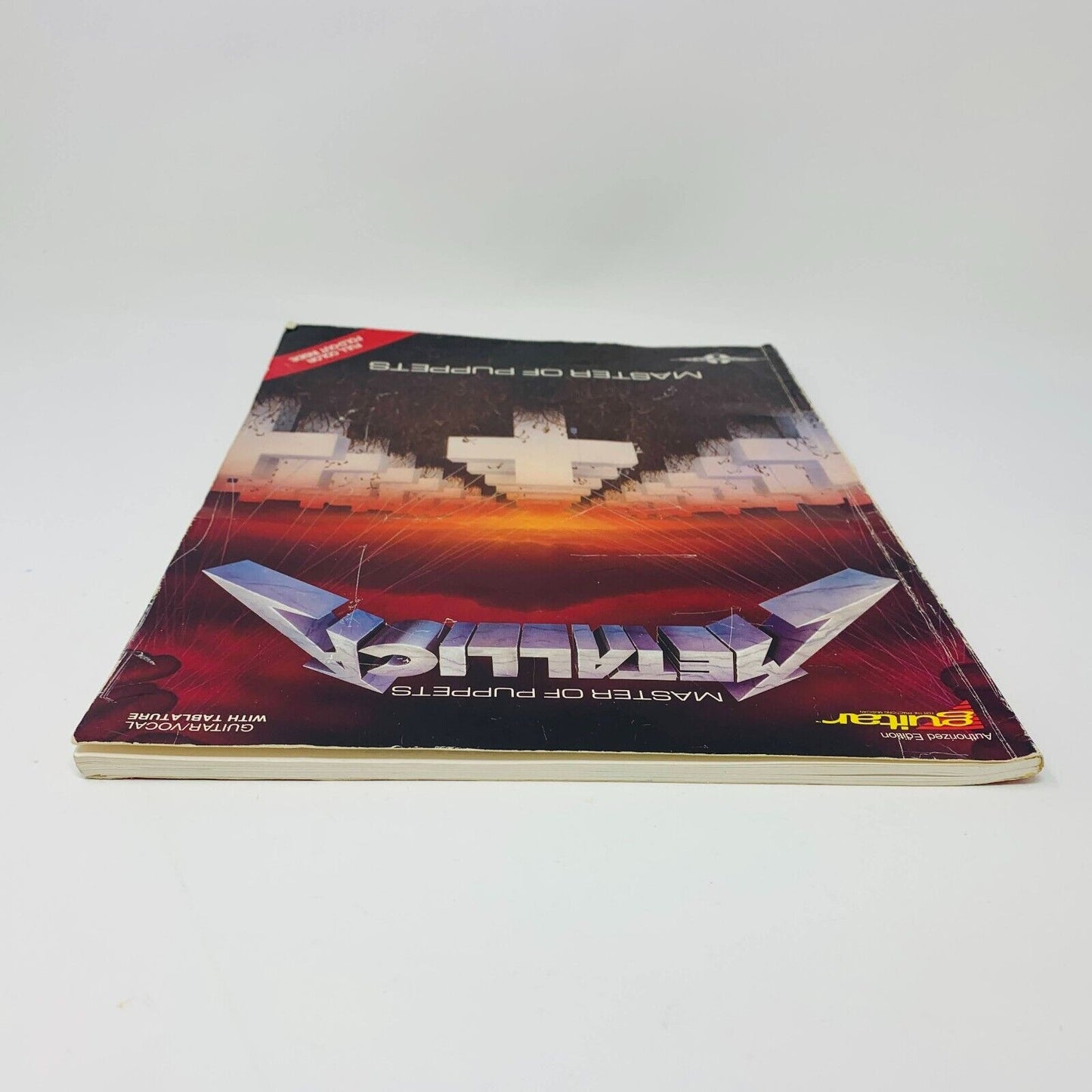 1988 Metallica Master of Puppets Songbook Guitar Vocal with Tablature Paperback