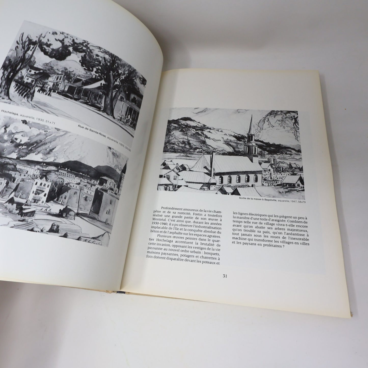 1982 Fortin l'Oeuvre et l'Homme Guy Robert Marc-Aurèle Fortin Québec Français HC