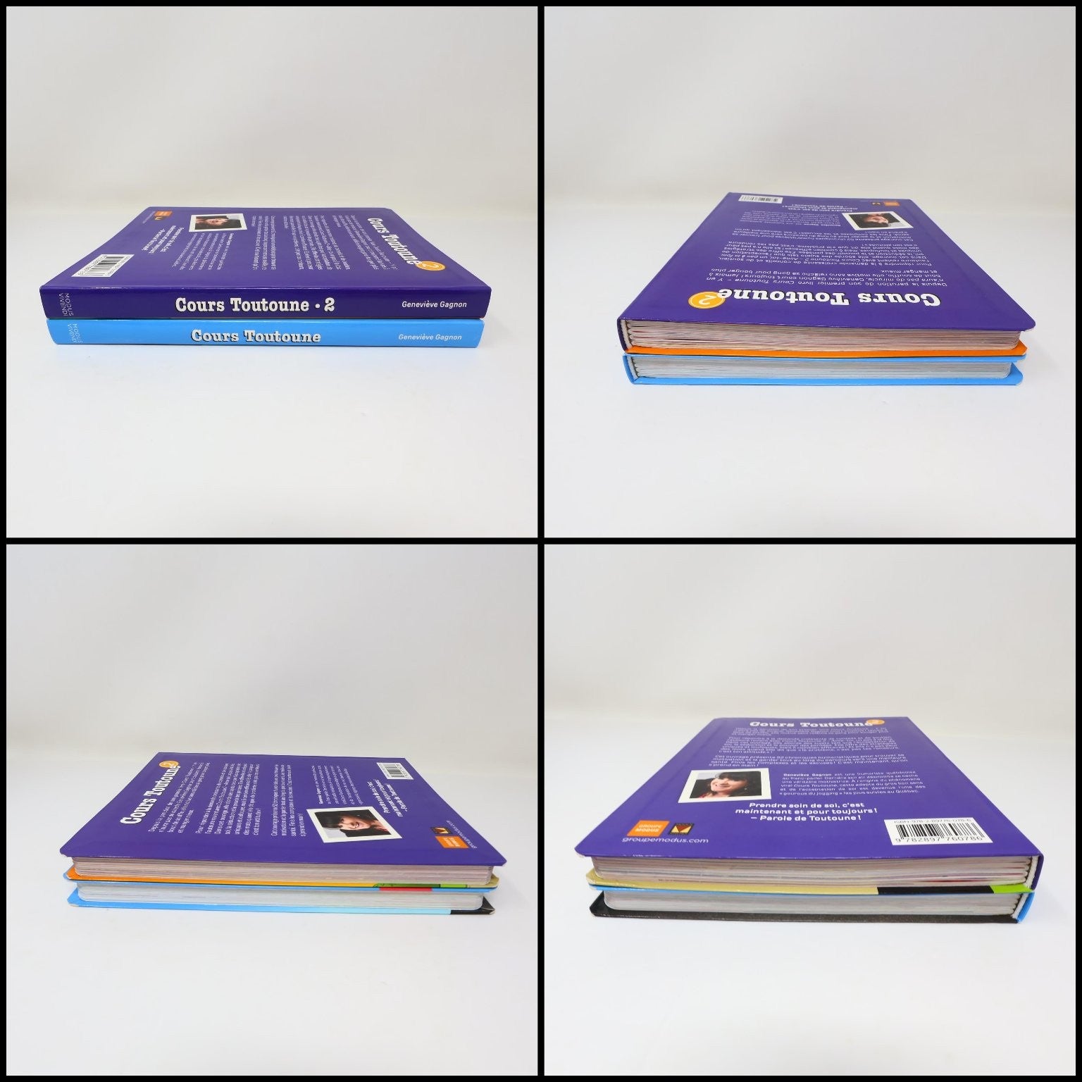 Cours Toutoune #1-2 Lot 2 Livres Geneviève Gagnon Motivation Humour Sport Modus