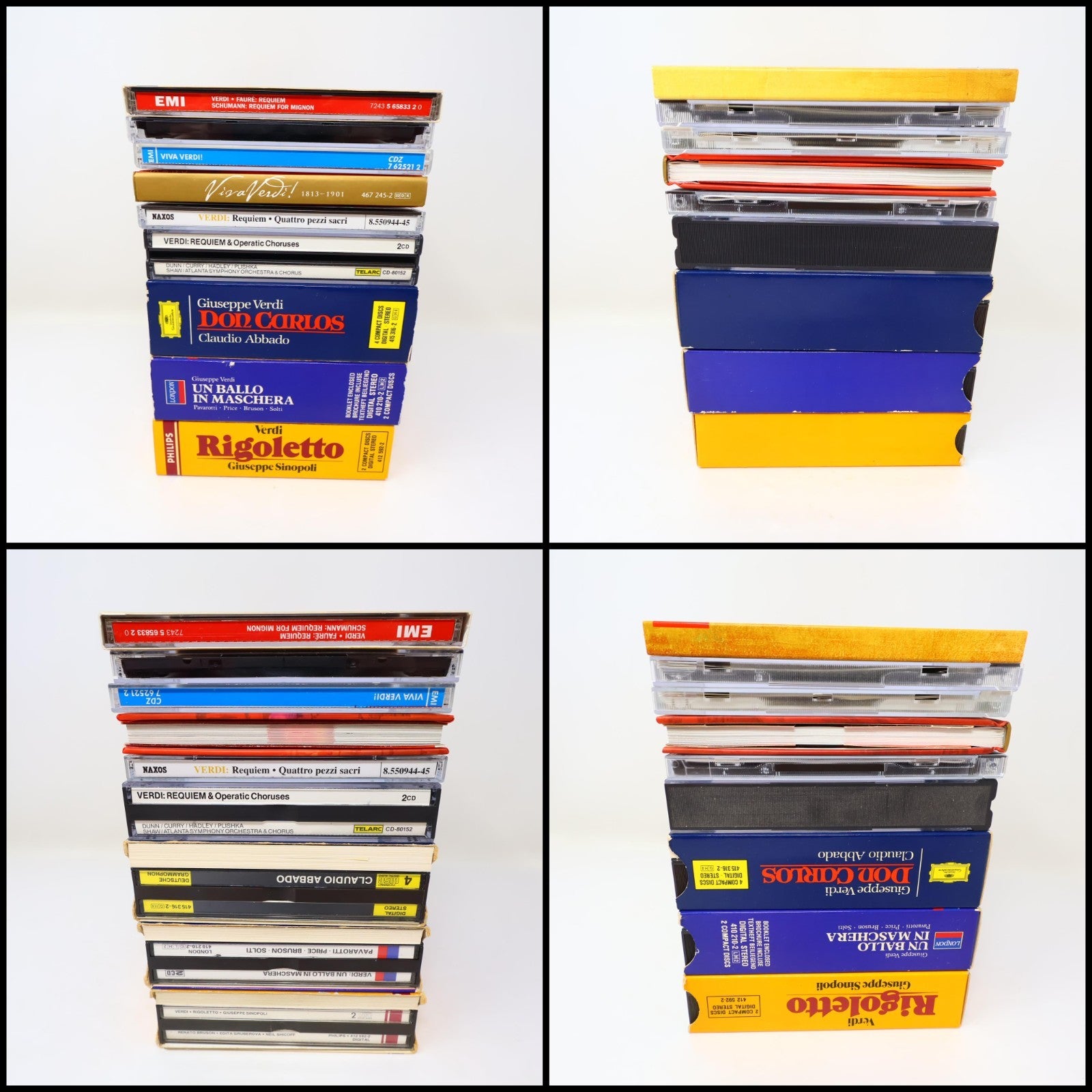 Giuseppe Verdi 9 CDs Lot Rigoletto/Don Carlos/Requiem/Un Ballo in Maschera