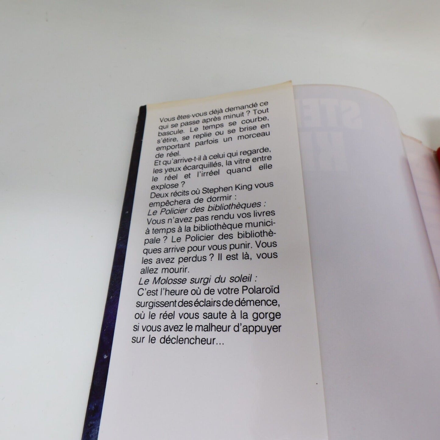 Minuit 4 Stephen King Hardcover HC France Loisirs Horreur Thriller Français 90s