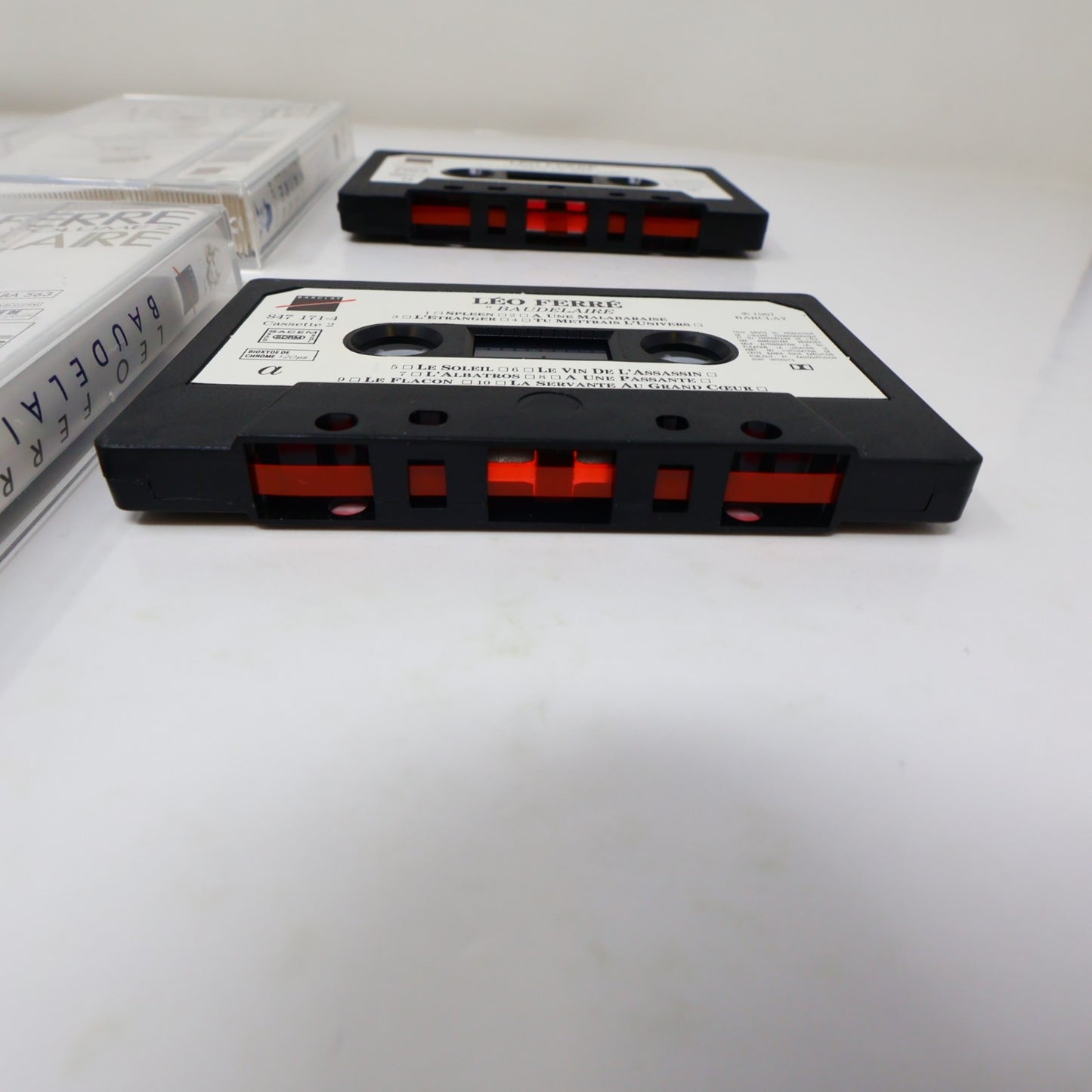 Léo Ferré Les Poètes Boîtier Cassette Apollinaire/Baudelaire/Verlaine Rimbaud