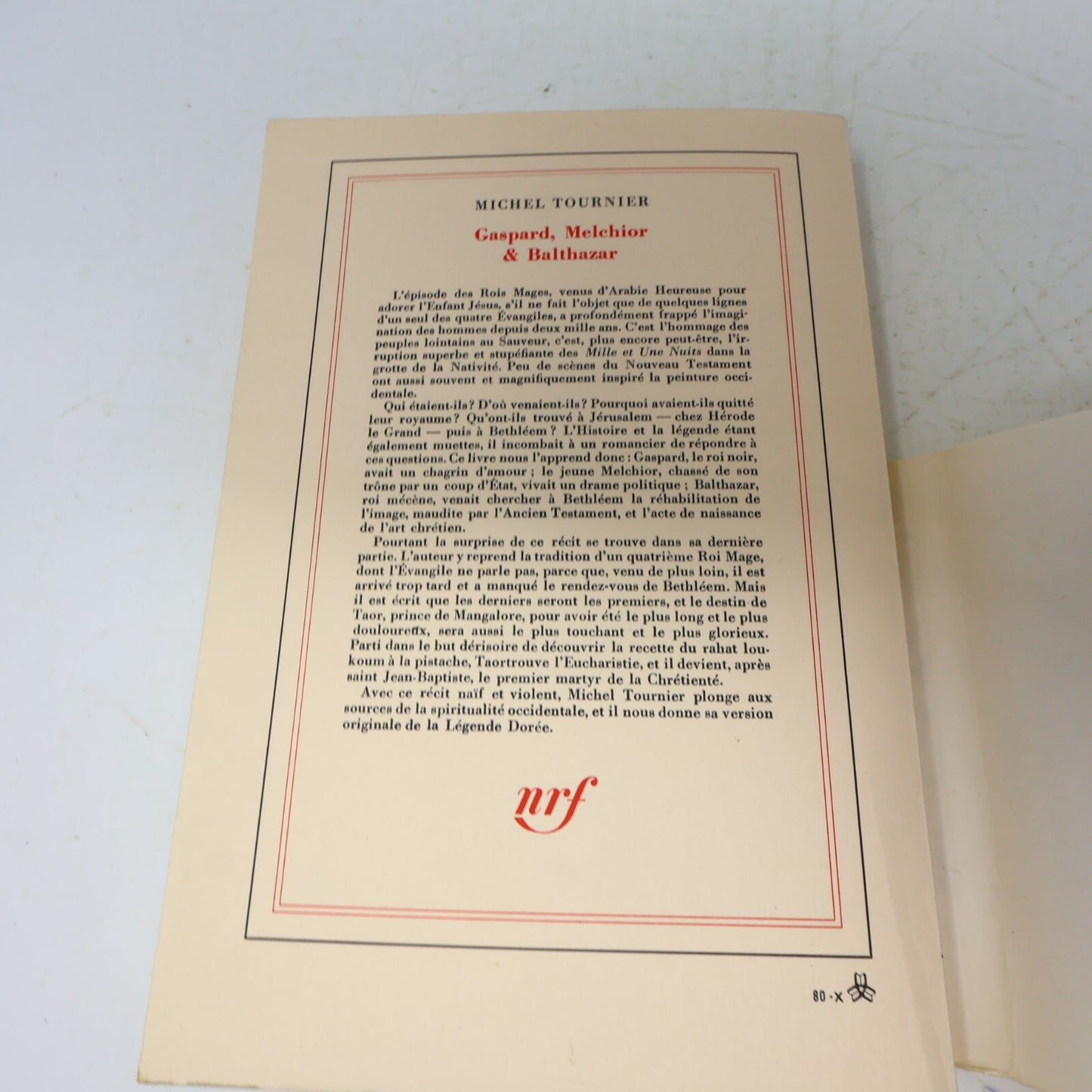 Michel Tournier Lot 3 Livres Gaspard Melchior & Balthazar/Roi des Aulnes French