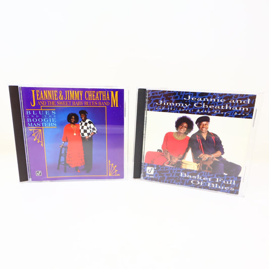 Jeannie & Jimmy Cheatham 2 CDs Lot Blues & Boogie Masters/Basket Full of Blues