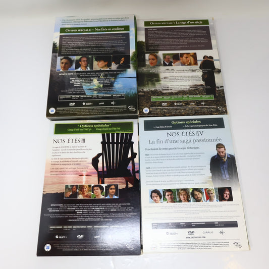 Nos Étés Saison #1-2-3-4 Lot 4 DVD Série Complète Patrick Labbé/Fanny Mallette