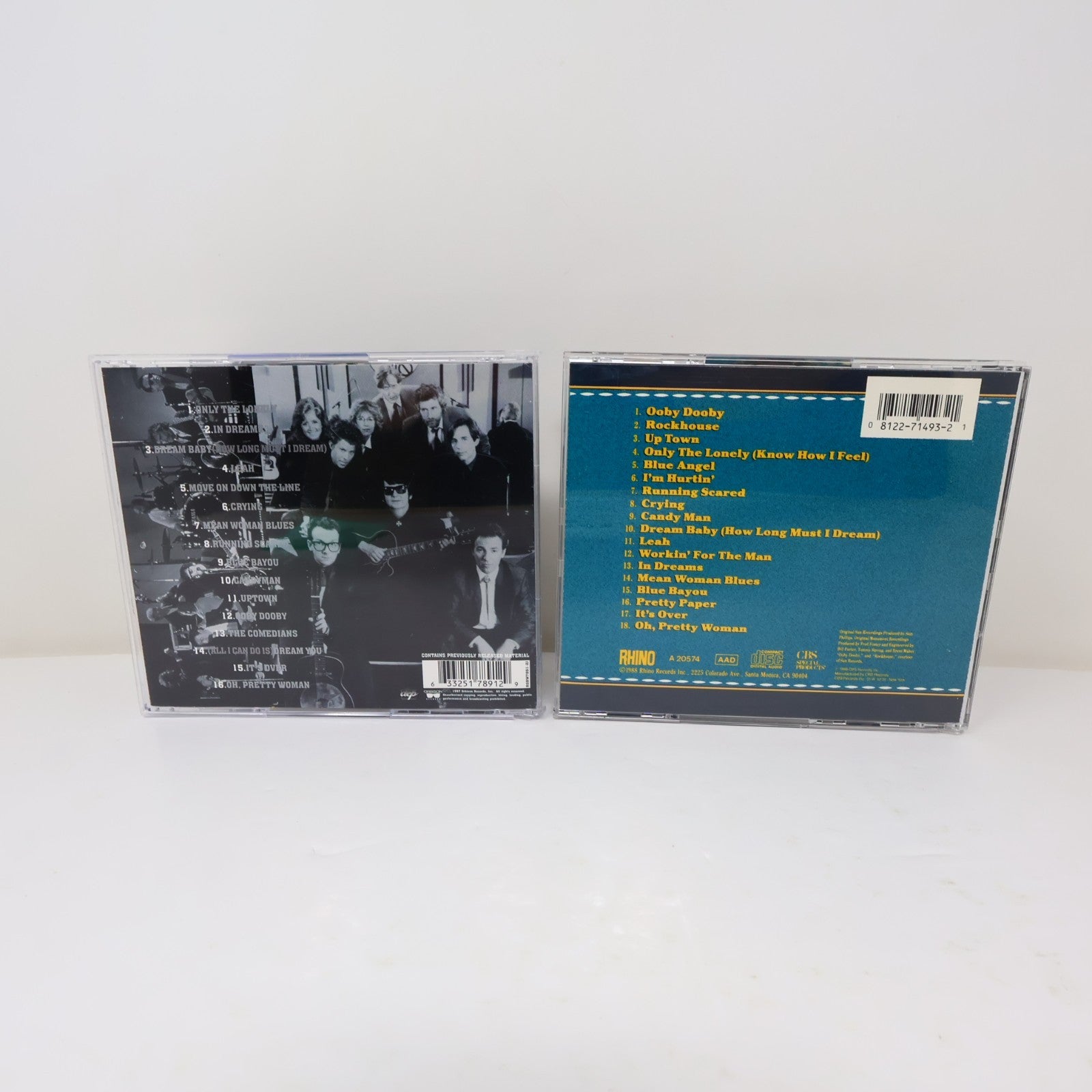 Roy Orbison 2 CDs Lot Black & White Night/For the Lonely 18 Greatest Hits Pop