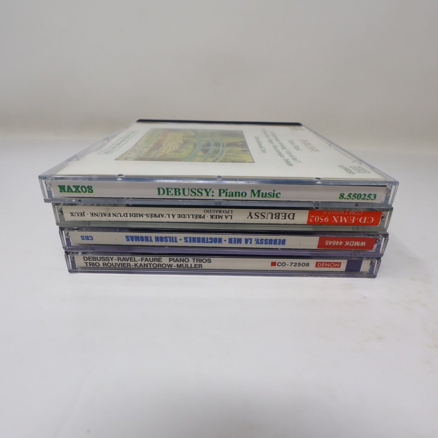 Debussy 4 CD Lot Piano Music/Piano Trios/La Mer/Nocturnes/Jeux Baudo/Thomas 80s