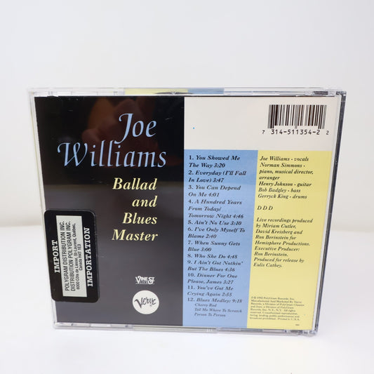 Ballad and Blues Master CD Joe Williams Verve 1992 314 511 354-2 90s