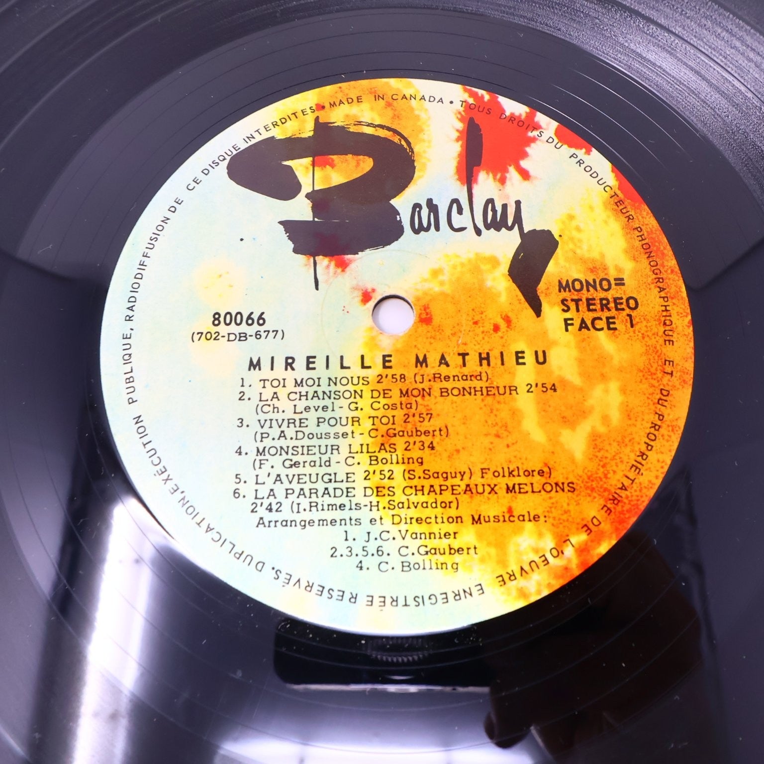 Mireille Mathieu Lot 4 Disques Bonjour Mireille/Première Étoile/Olympia/Chanson