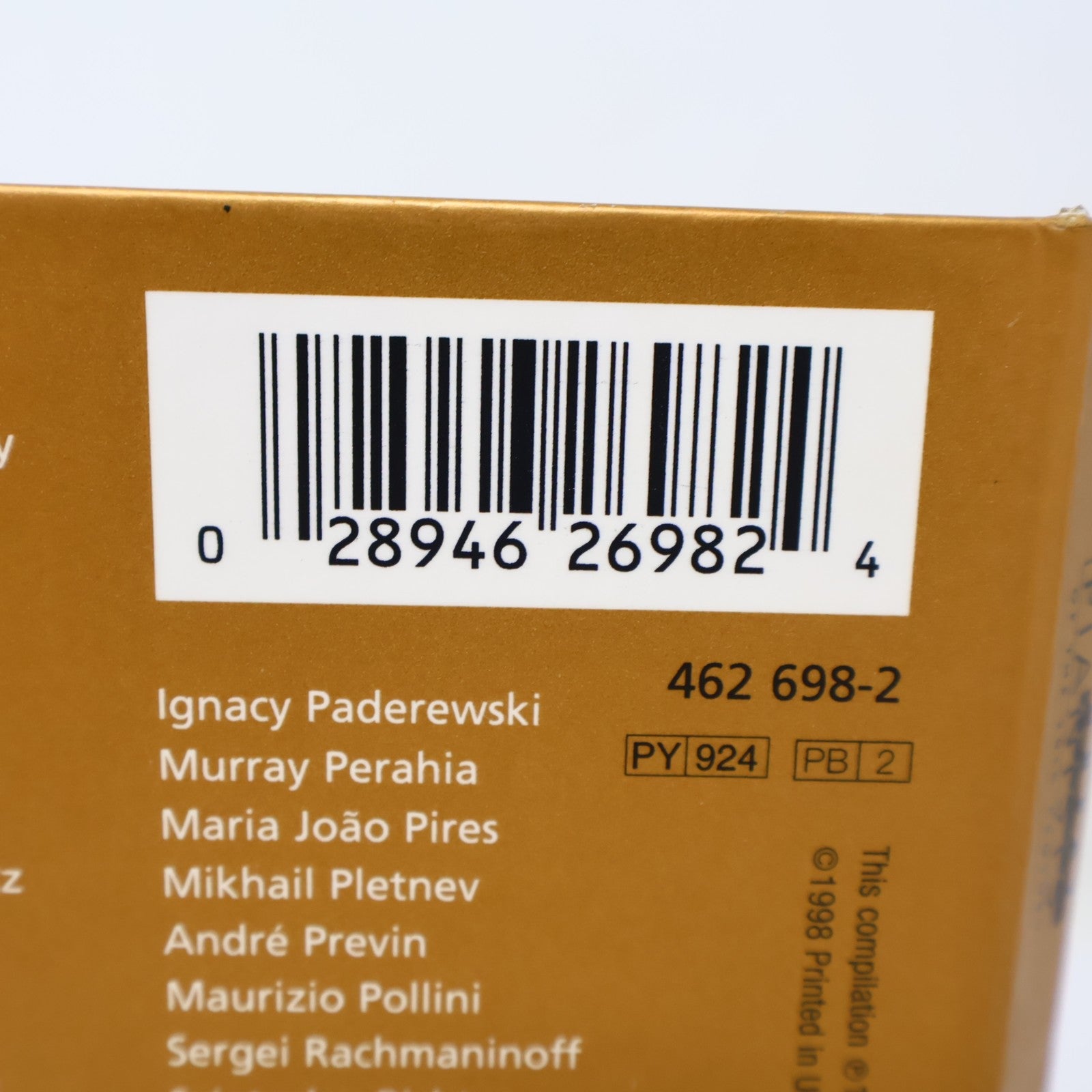 Great Pianists of the 20th Century/Anthologie Sampler CD 1998 Classical Gould