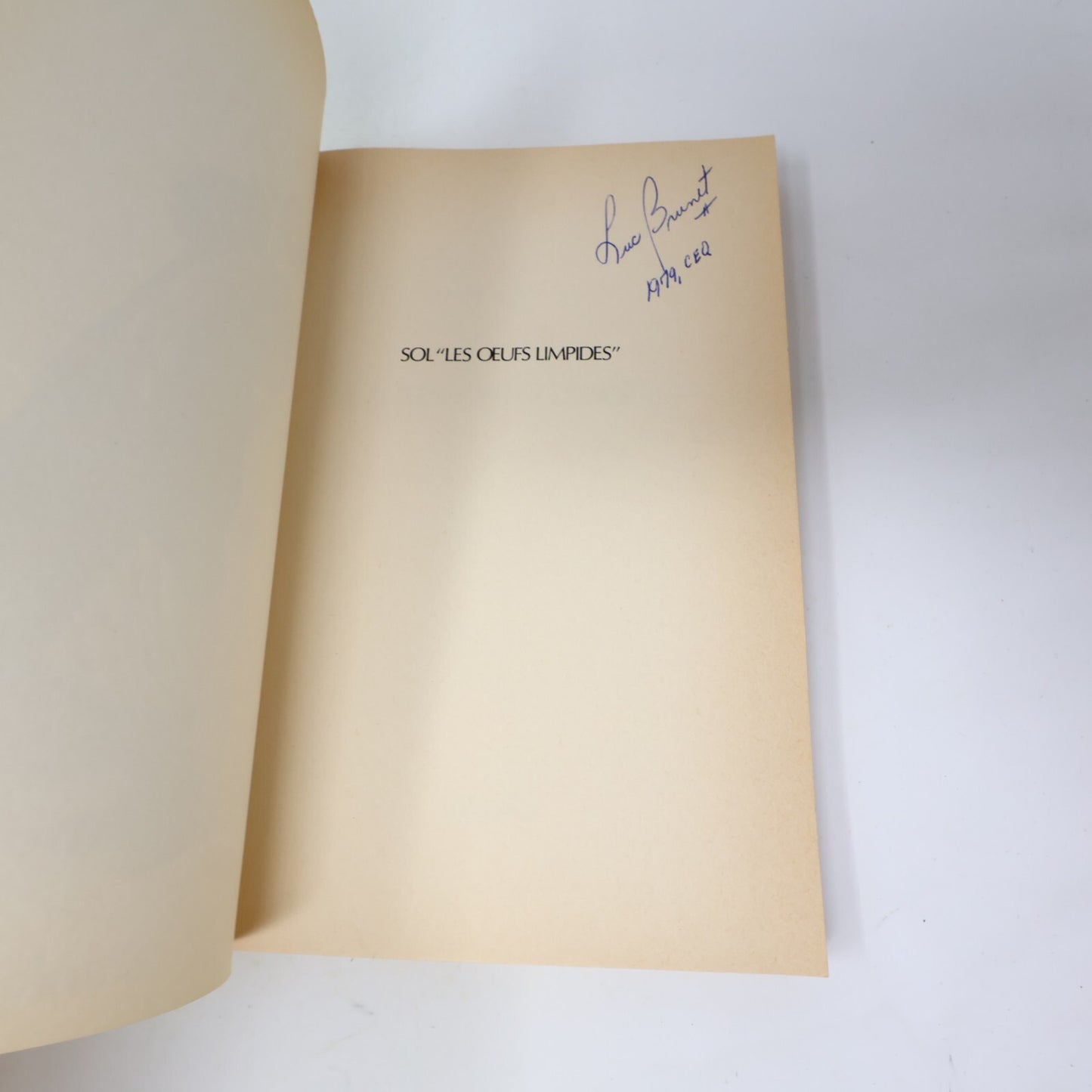 Marc Favreau Lot 2 Livres Sol Oeufs Limpides/Je M'Égalomane à Moi-Même Humour PB