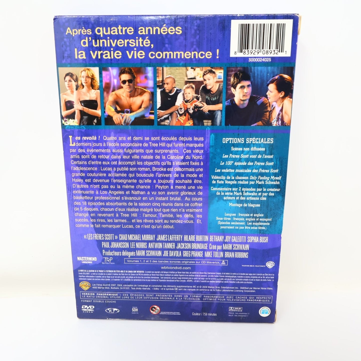 Les Frères Scott/One Tree Hill DVD 2007 Saison #5 Français/English NTSC Region 1