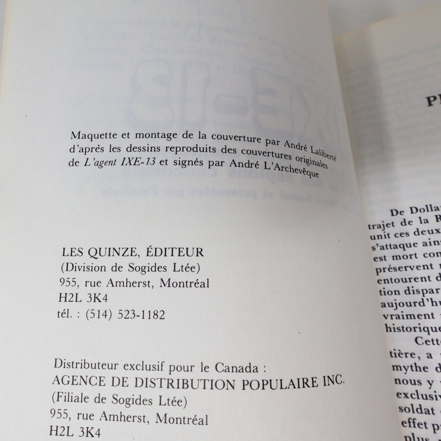 1981 IXE-13 les Plus Belles Aventures de l'As Espion Canadien Pierre Saurel 80s