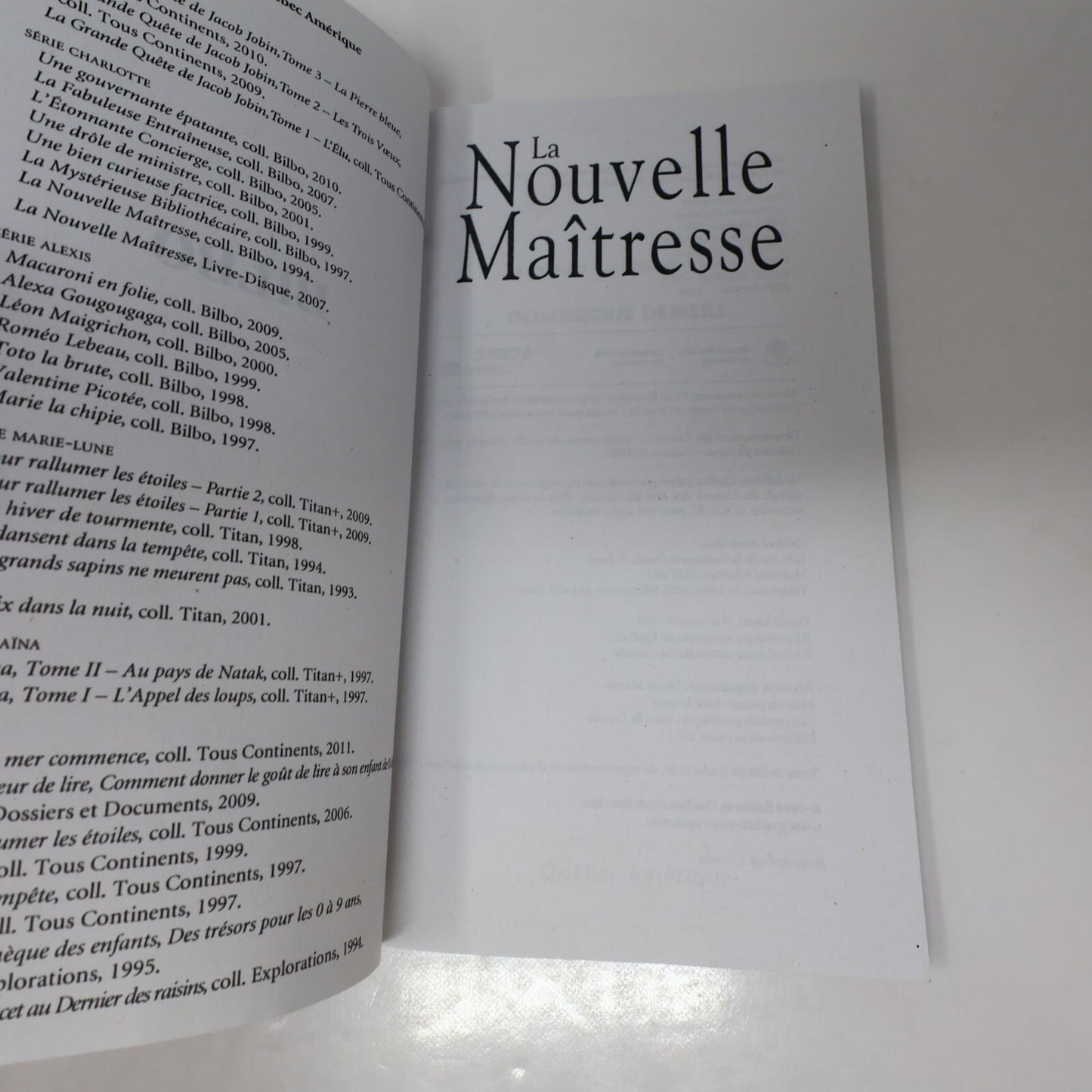 Dominique Demers Lot 5 Livres La Mystérieuse Mademoiselle C #1-5 Charlotte PB