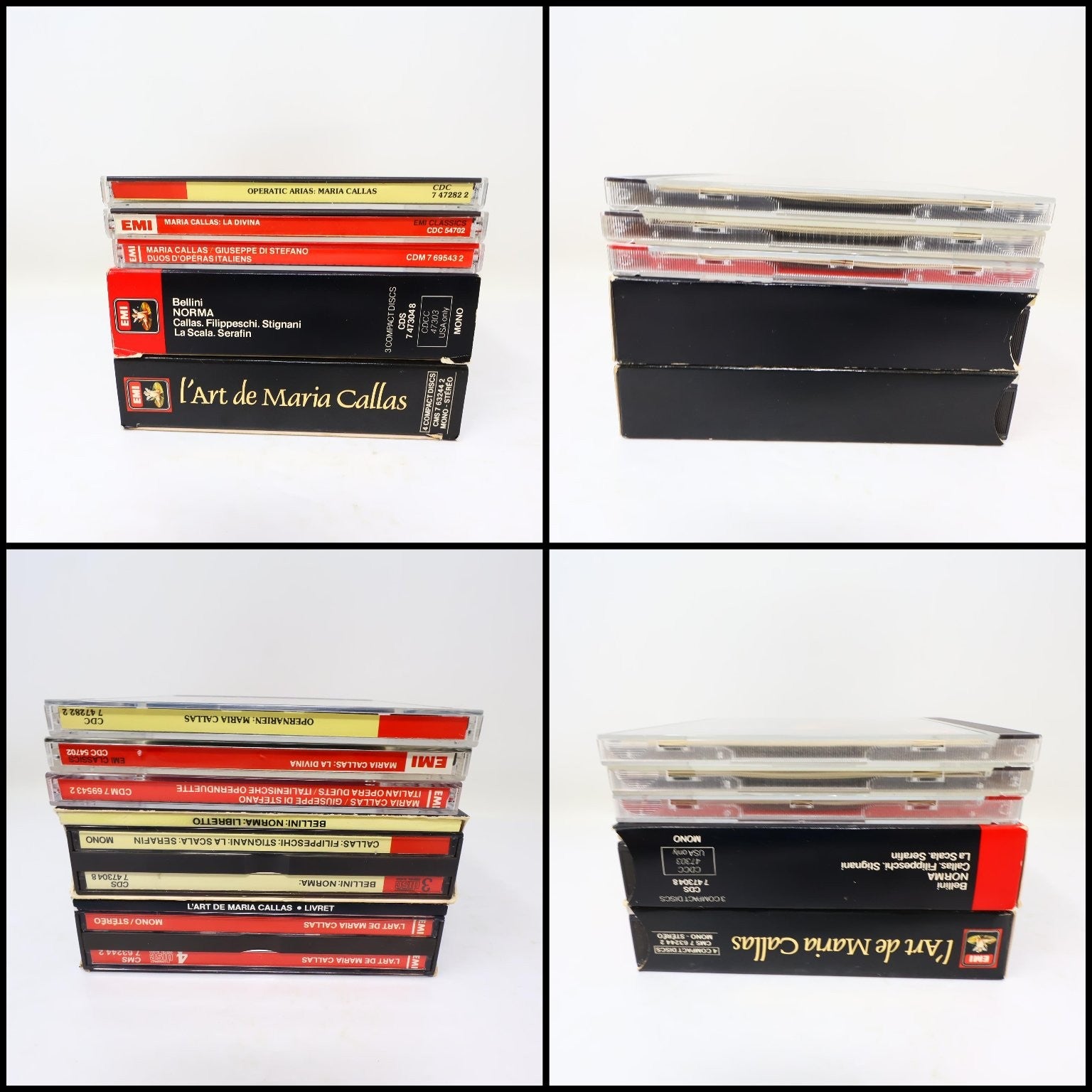 Maria Callas 5 CD Lot Bellini Norma/Opera Arias/La Divina/Duos/L'Art de Maria