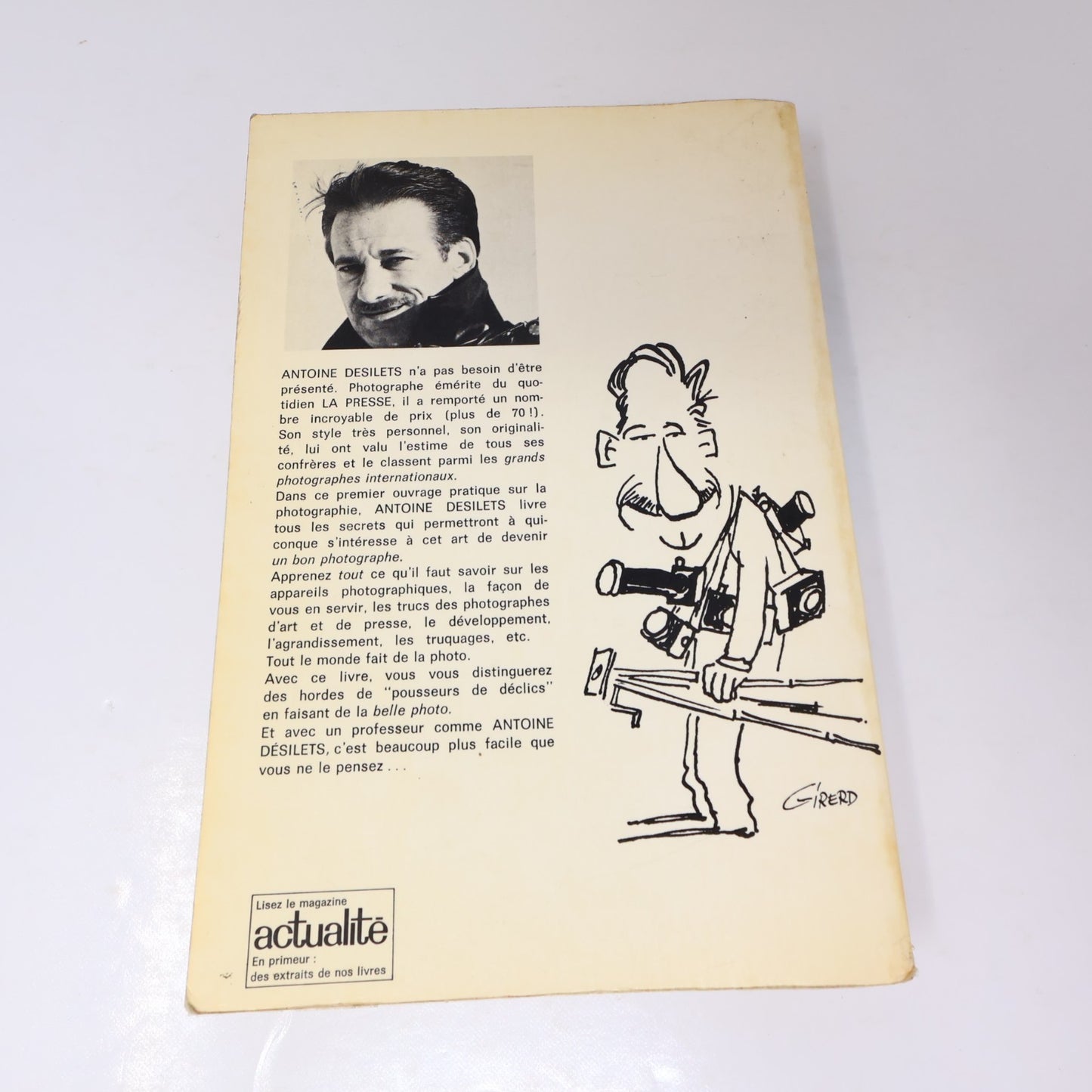 Apprenez la Photographie Antoine Desilets 1969 PB Appareil Photo Art Français