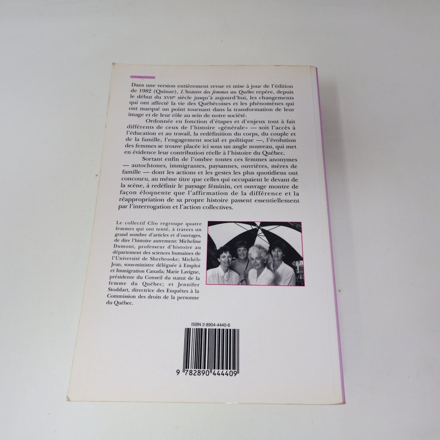 1992 L'Histoire des Femmes au Québec Depuis Quatre Siècles de Collectif Clio PB