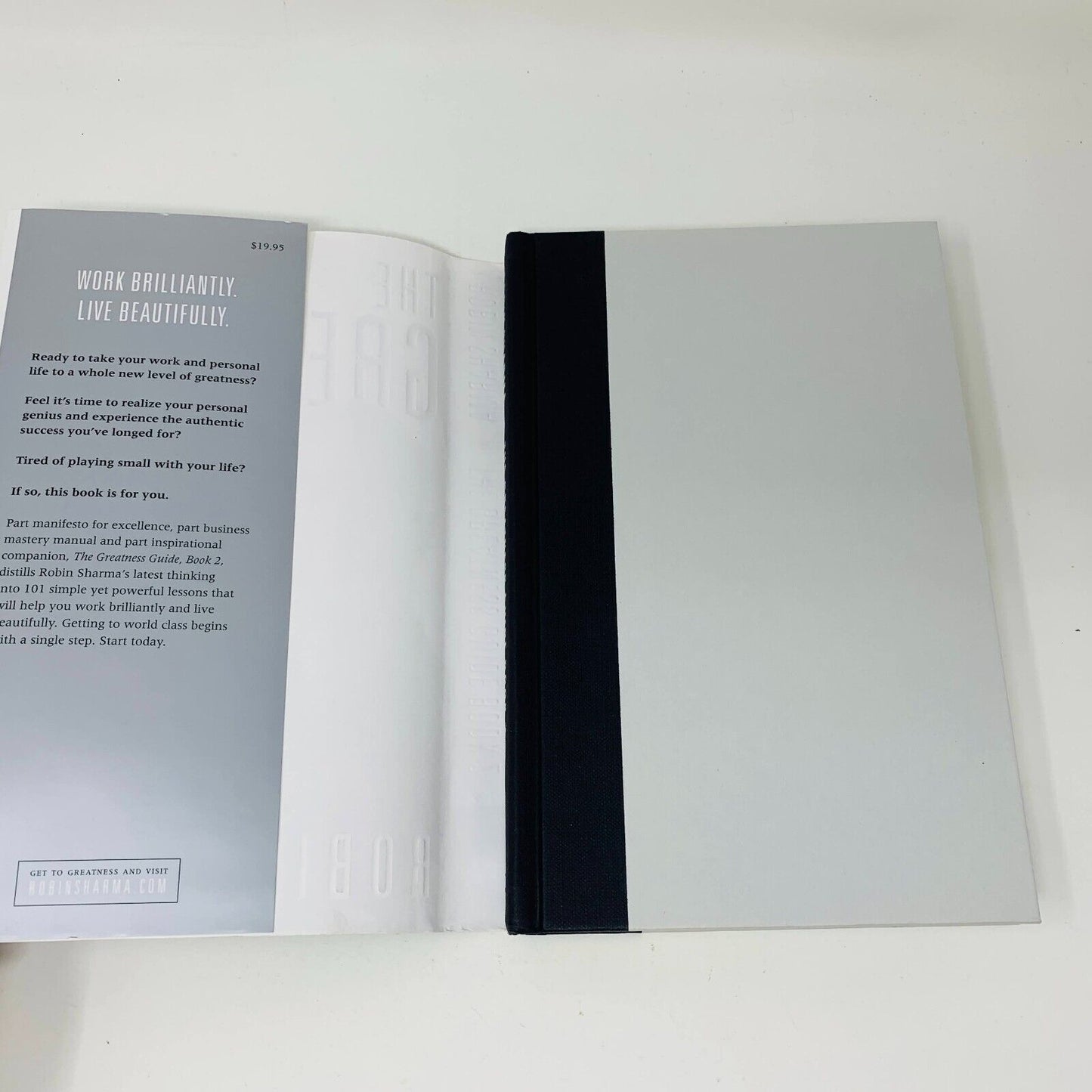 2007 The Greatness Guide Book 2 by Robin Sharma Hardcover DJ Self-Help 1st Print