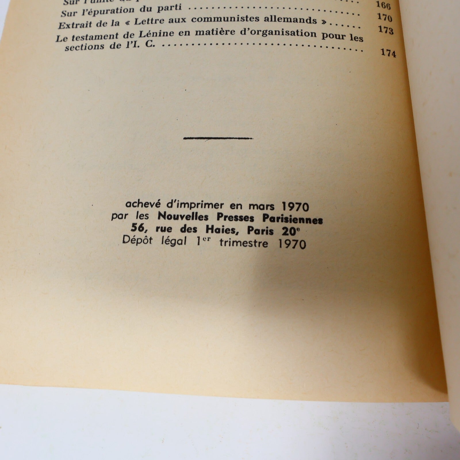 1972 Lénine et l'Organisation Vladimir Illitch Lénine Éditions du Centenaire 70s
