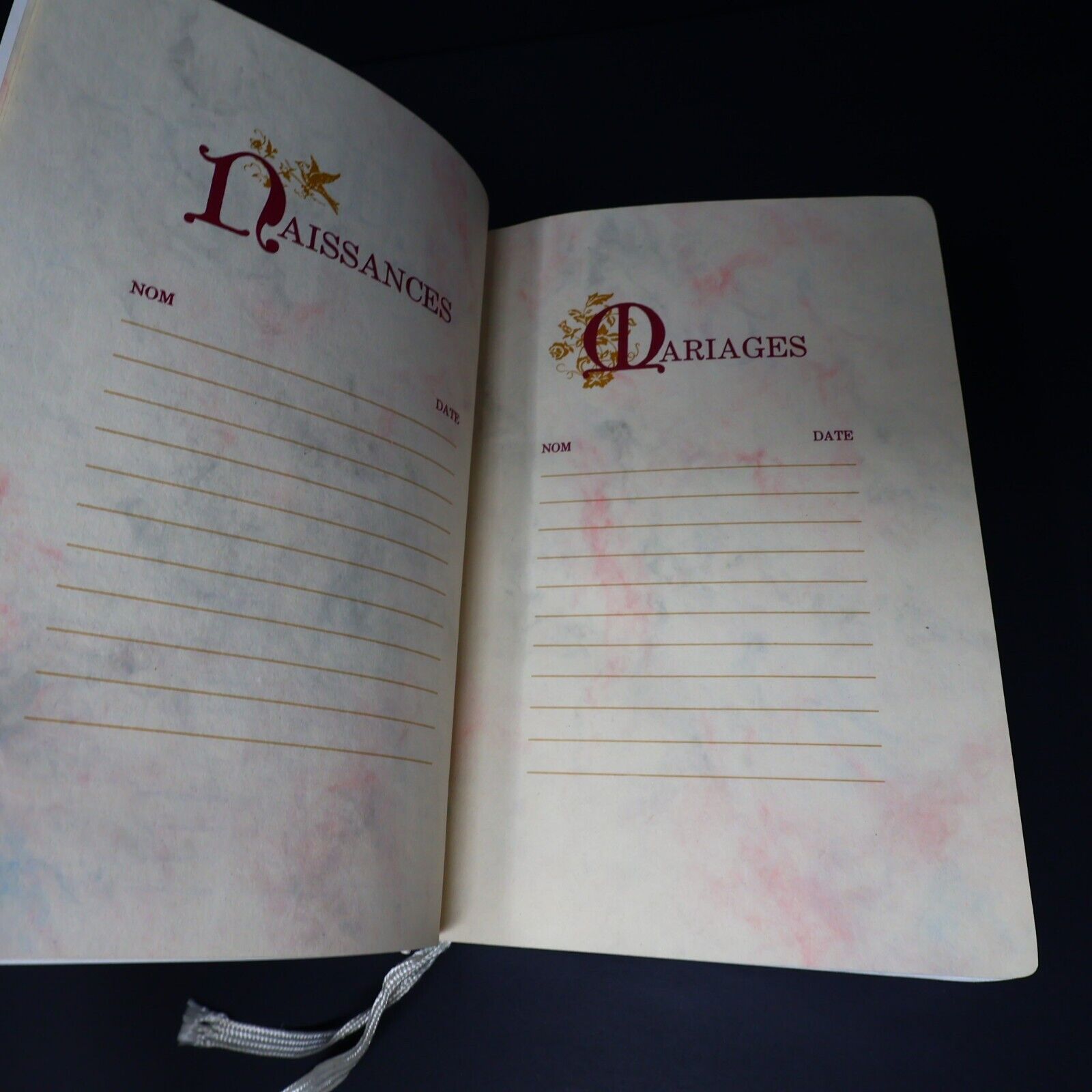 1988 La Sainte Bible de Mariage TOB Hardcover HC Societe Biblique Canadienne 80s