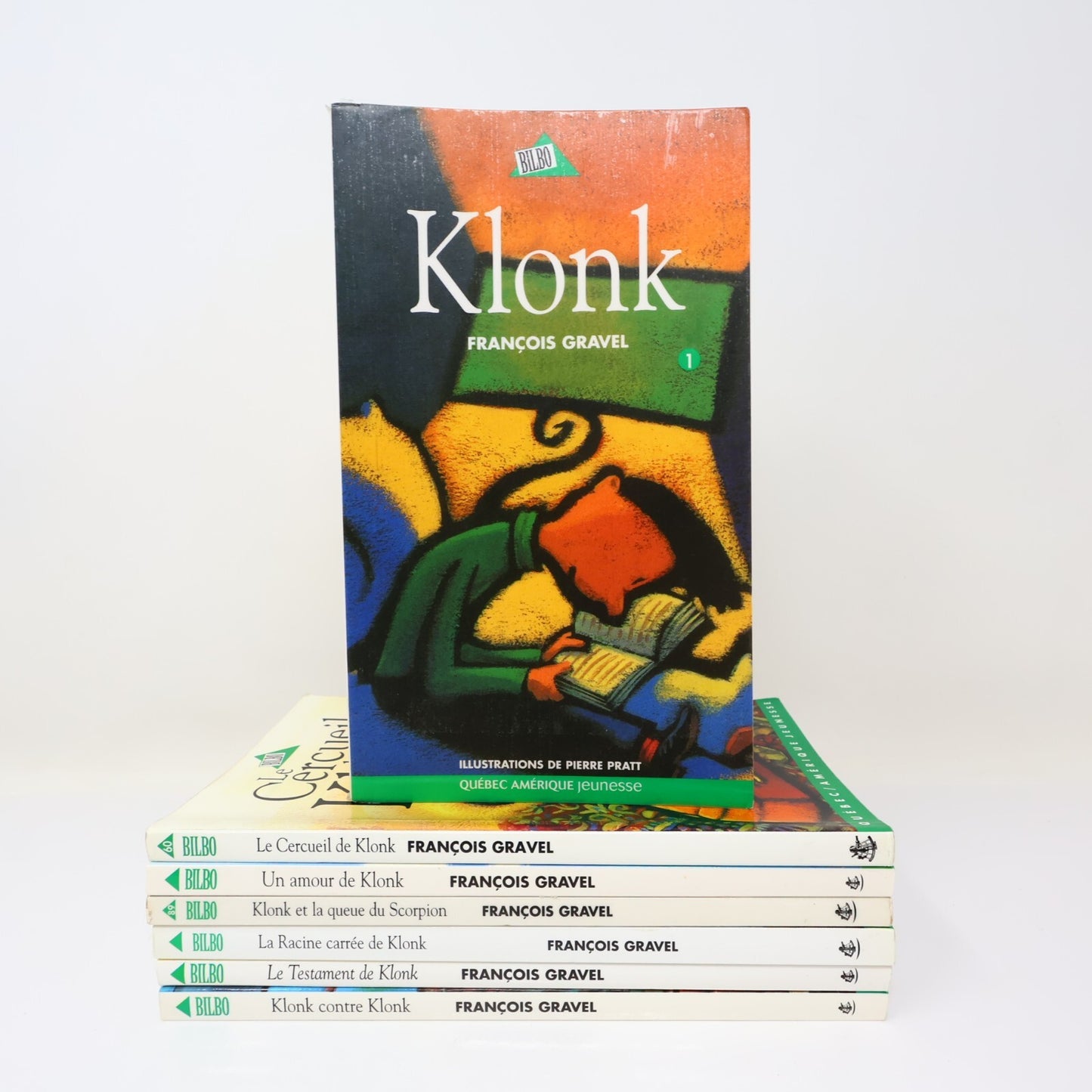 Klonk #1 3-4 8 10-12 Lot 7 Livres François Gravel Un Amour de Klonk Français PB