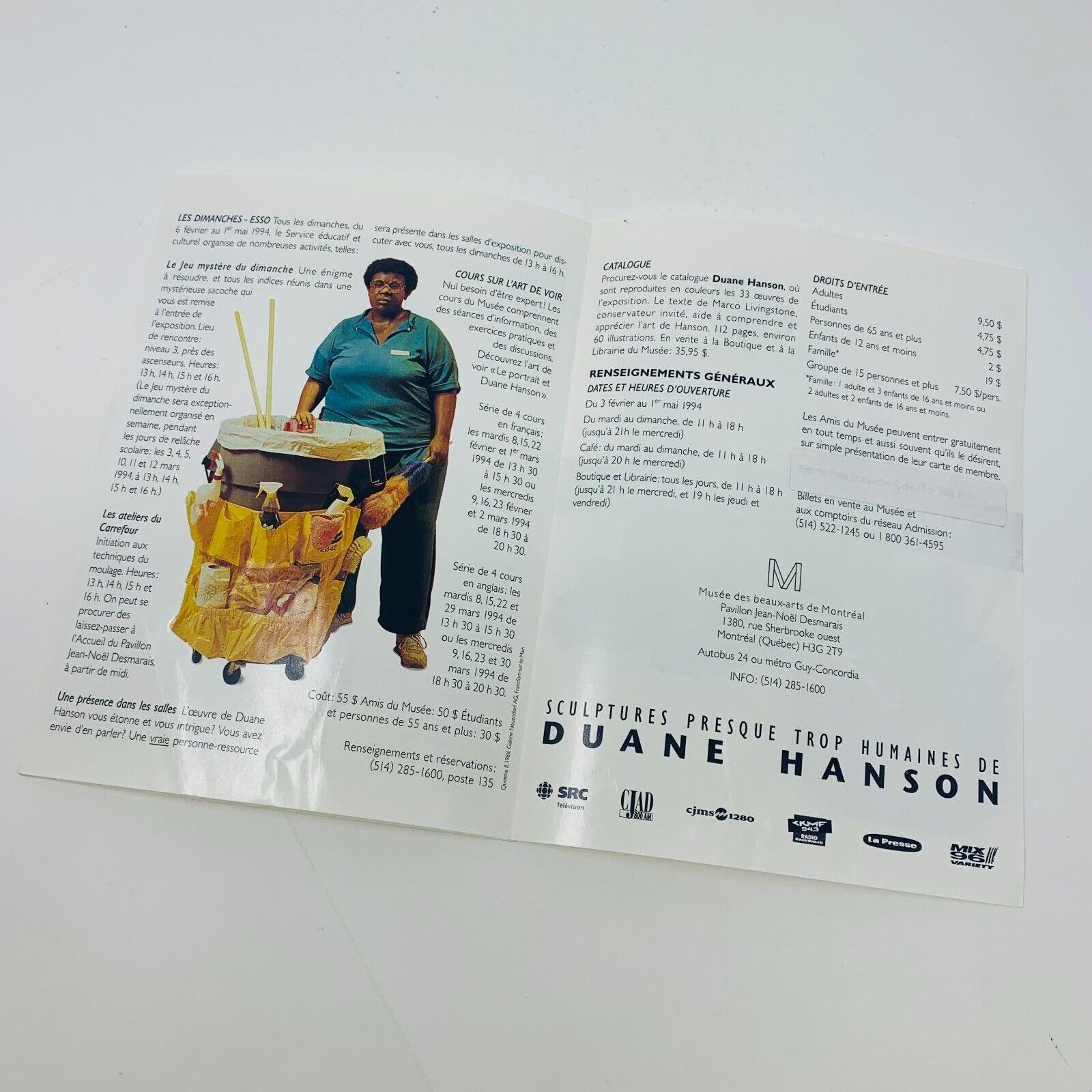 1994 Duane Hanson Musée des Beaux-Arts de Montréal Français Livre Sculptures