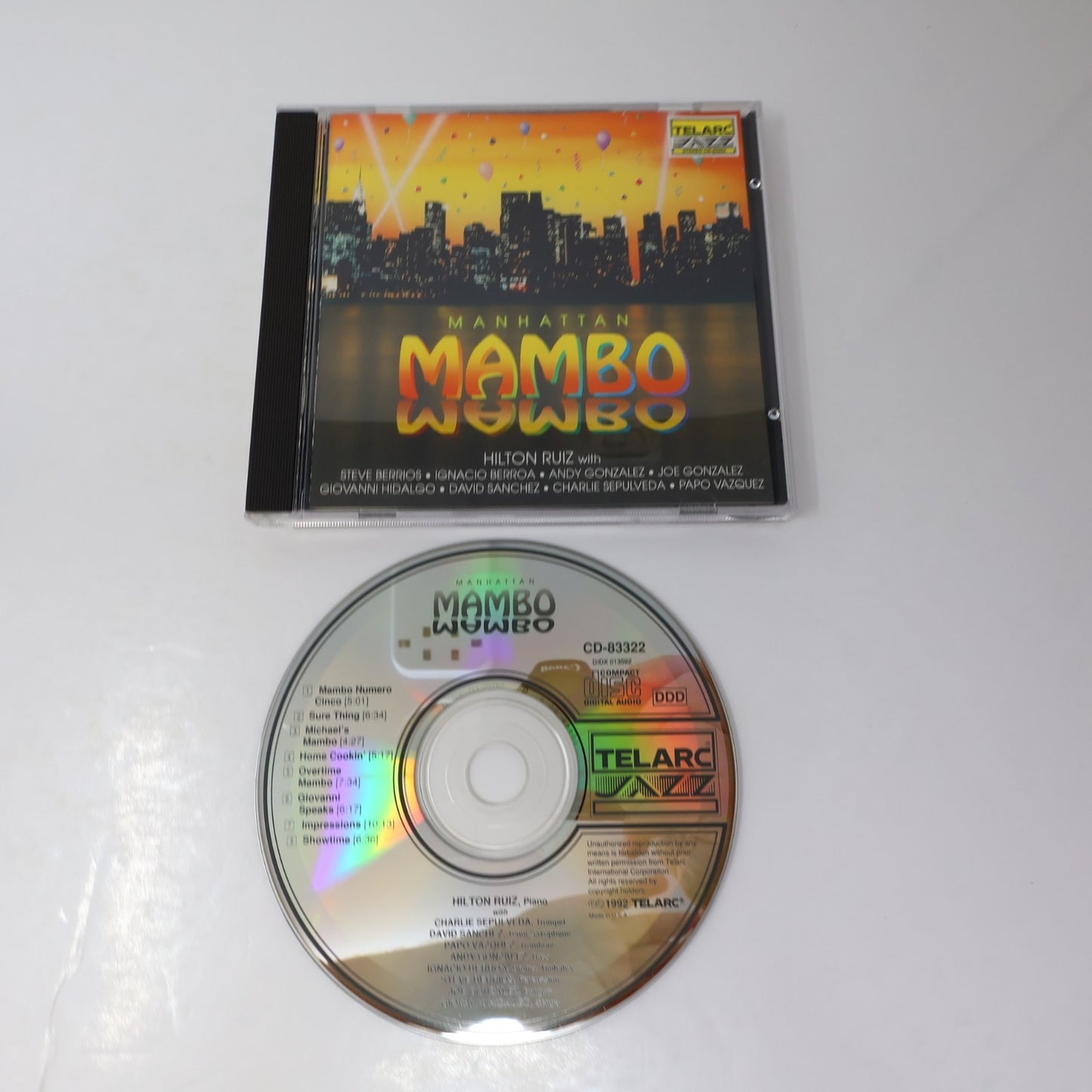 Hilton Ruiz Manhattan Mambo CD Telarc Jazz 1992 Jazz/Latin Sure Thing/Showtime