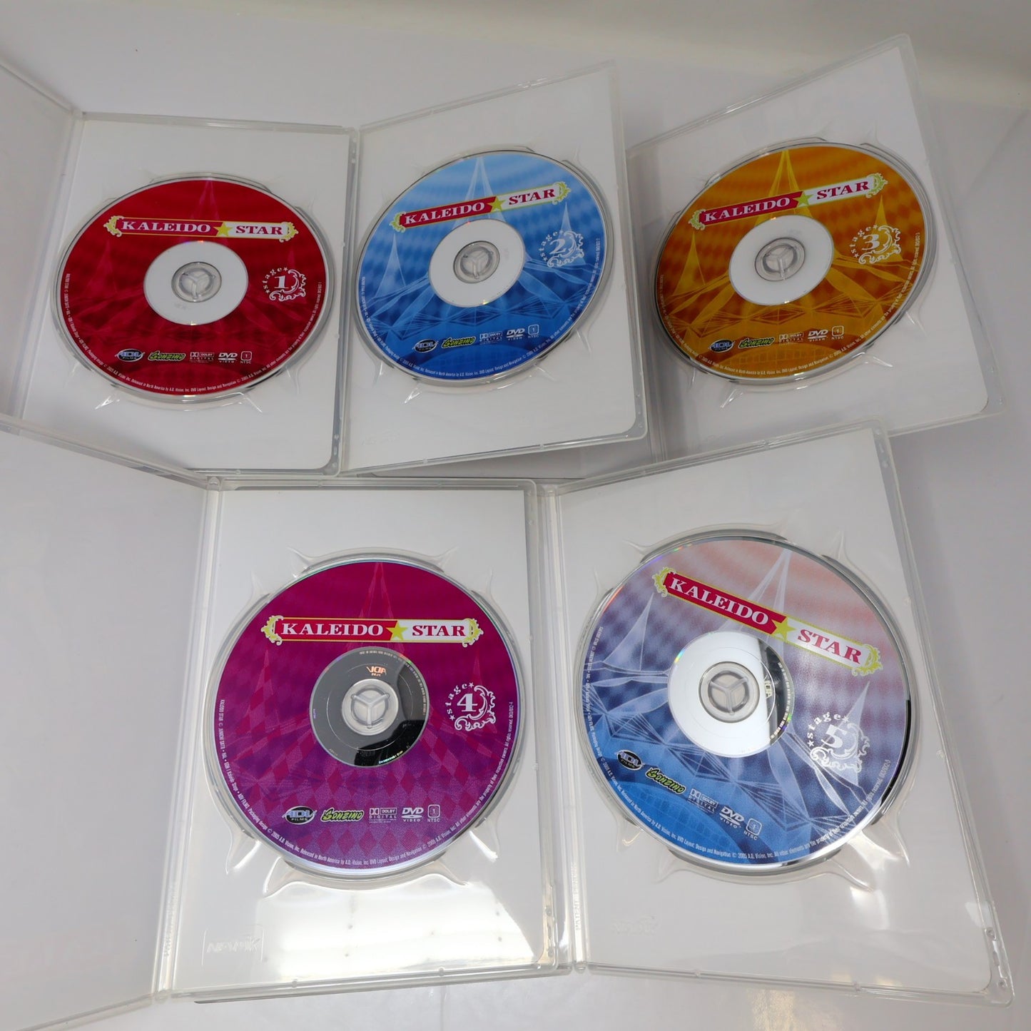 Kaleido Star Amazing Collection DVD Anime Region 1 ADV 4:3 5-Disc Tested 2005