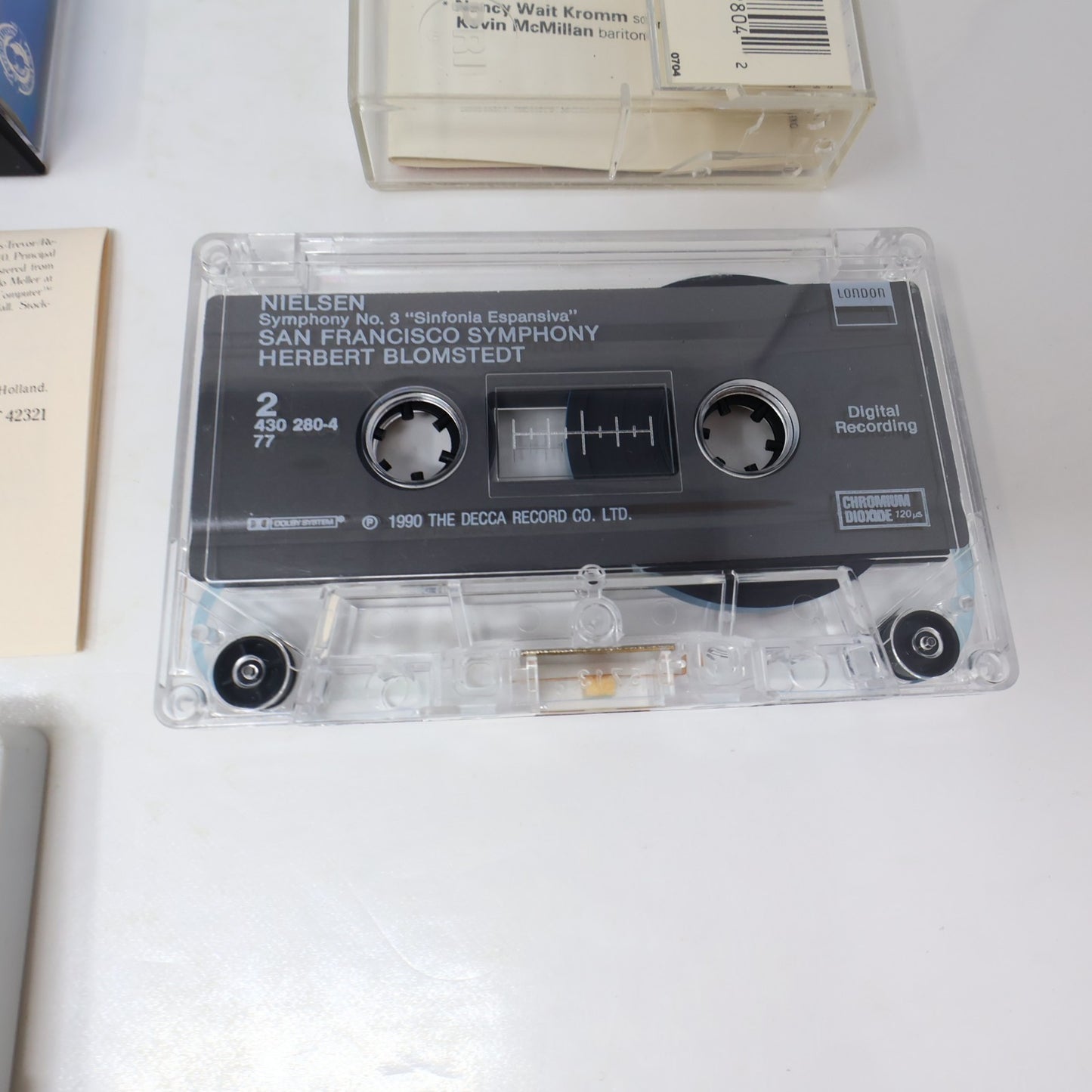 Carl Nielsen 3 Cassettes Lot Symphonies #1-3 Esa-Pekka Salonen/Herbert Blomstedt