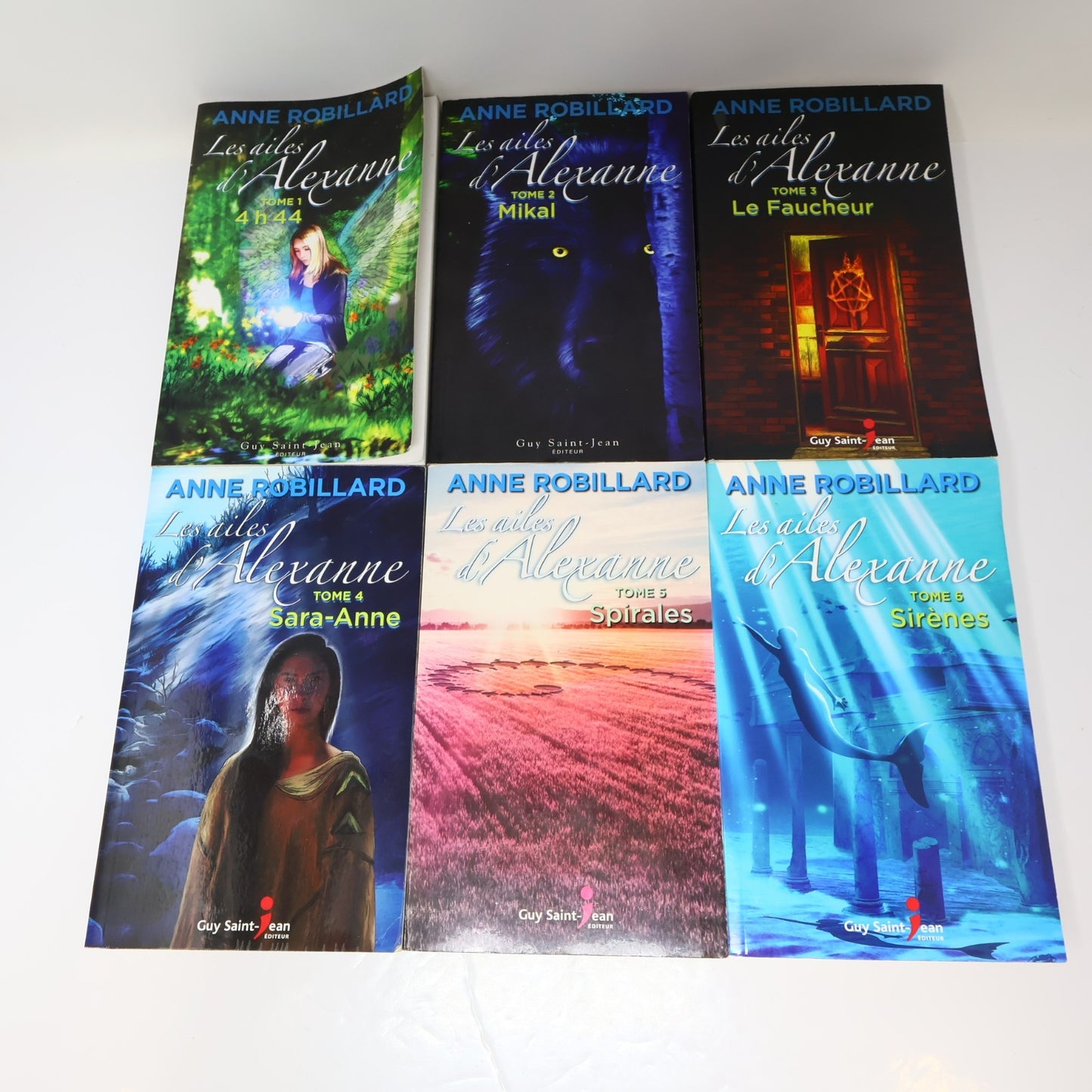 Les Ailes d'Alexanne #1-9 Lot 9 Livres Anne Robillard 4H44/Mikal/Le Faucheur PB