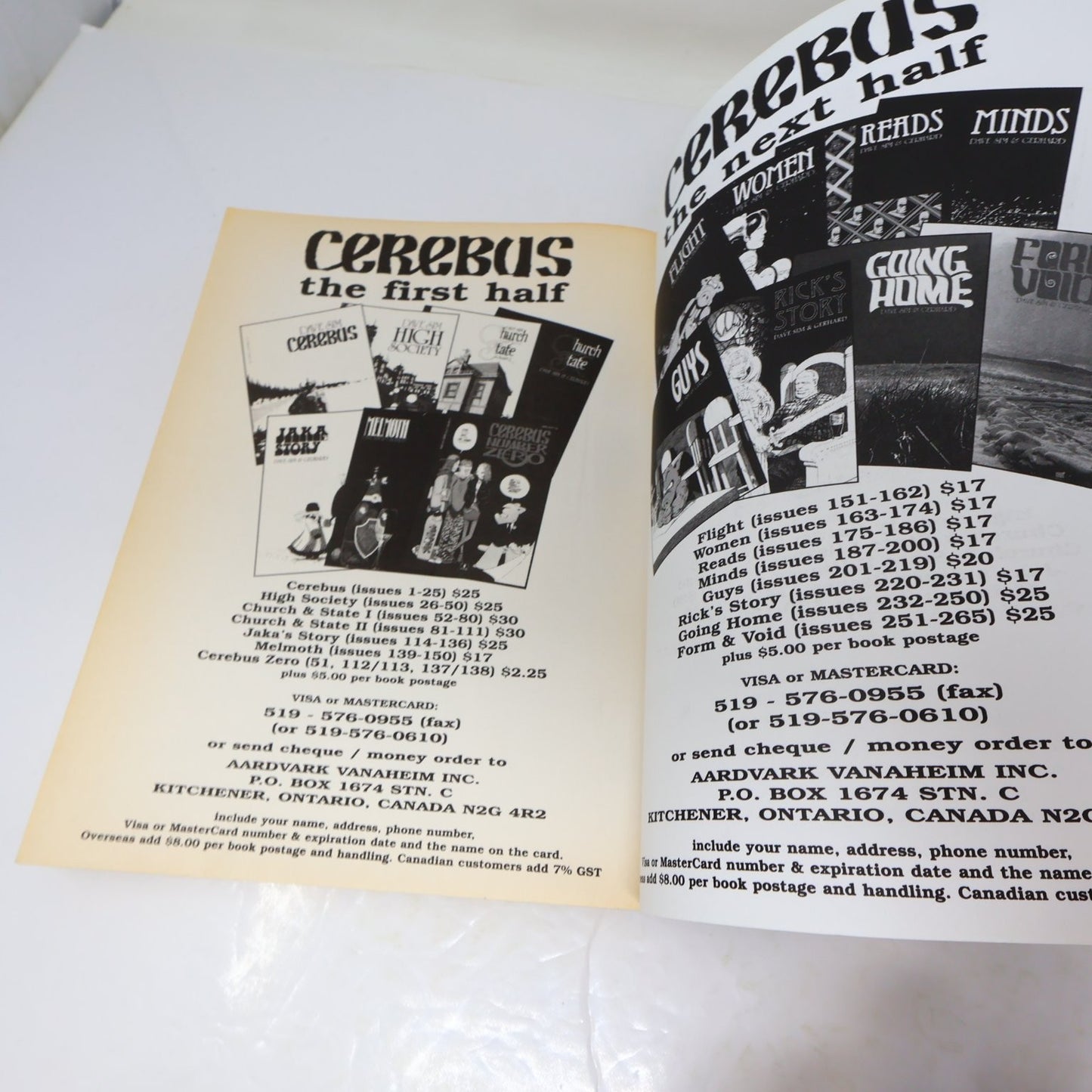 Cerebus TPB Book One by Dave Sim Reprinting Issues 1-25 Black & White 2003 Comic