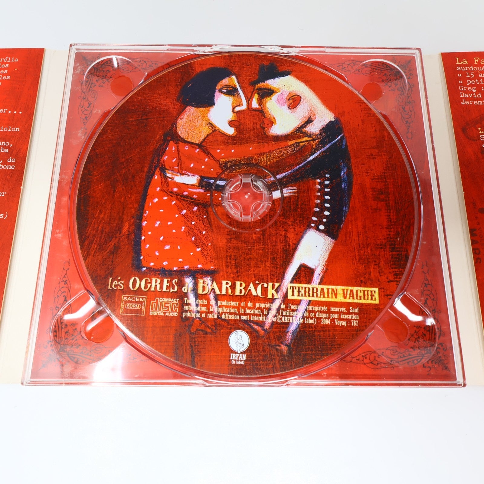 Terrain Vague Les Ogres de Barback CD Irfan 2004 Pop Folk World Français French