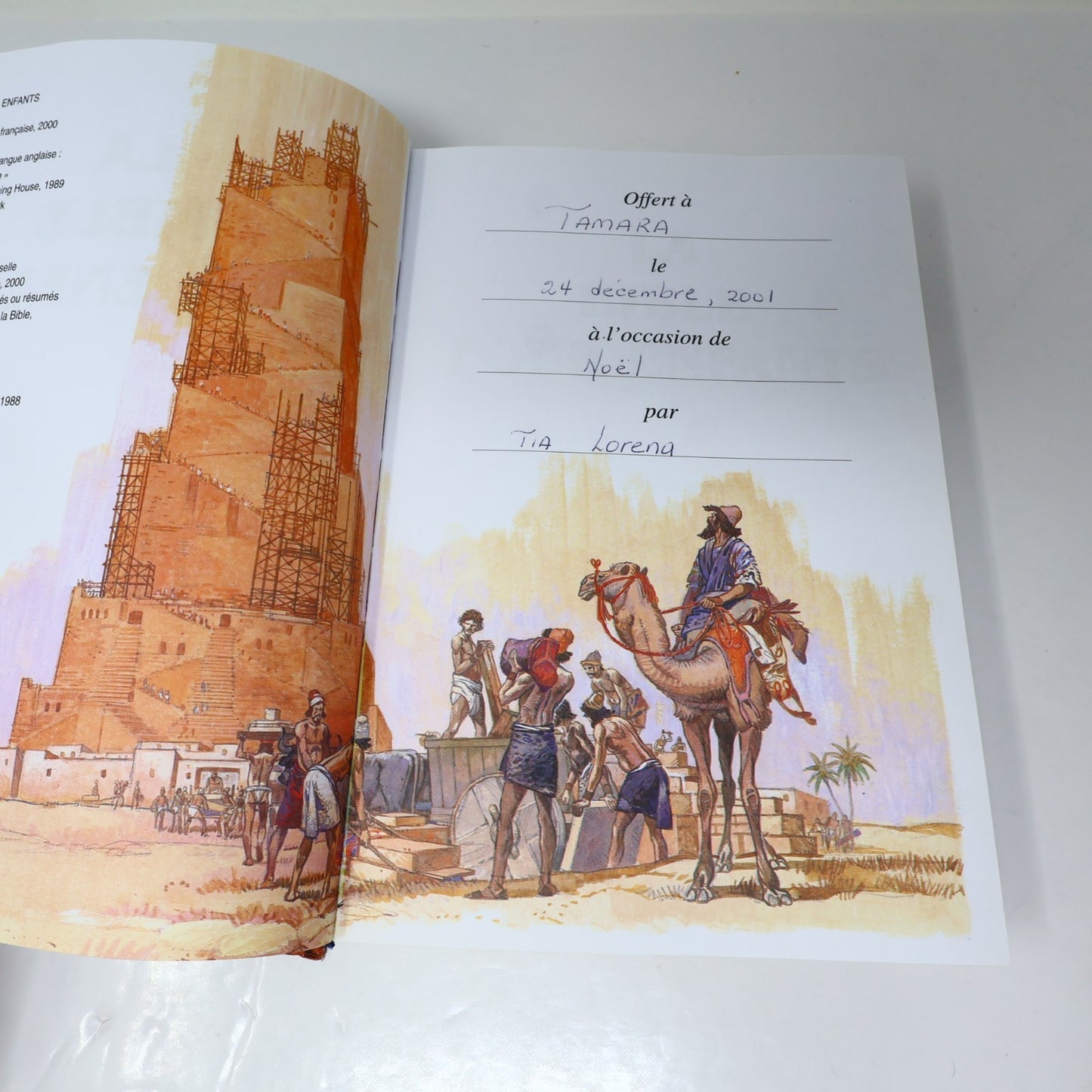 La Bible pour Enfants Société Biblique Française 2000 HC French Religion Livre