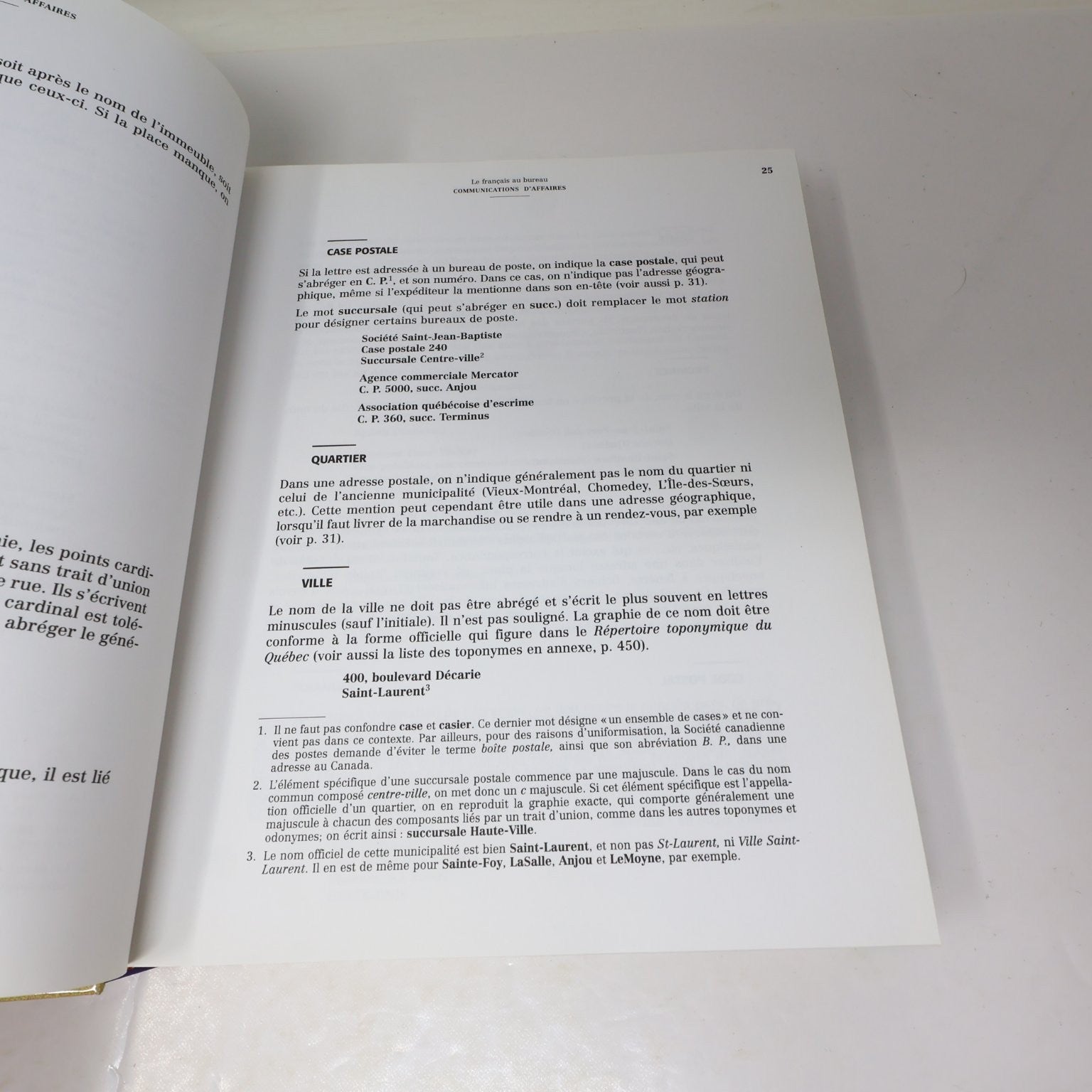 Le Français au Bureau Guilloton/Cajolot-Laganière 2000 5e Édition Québec Langue