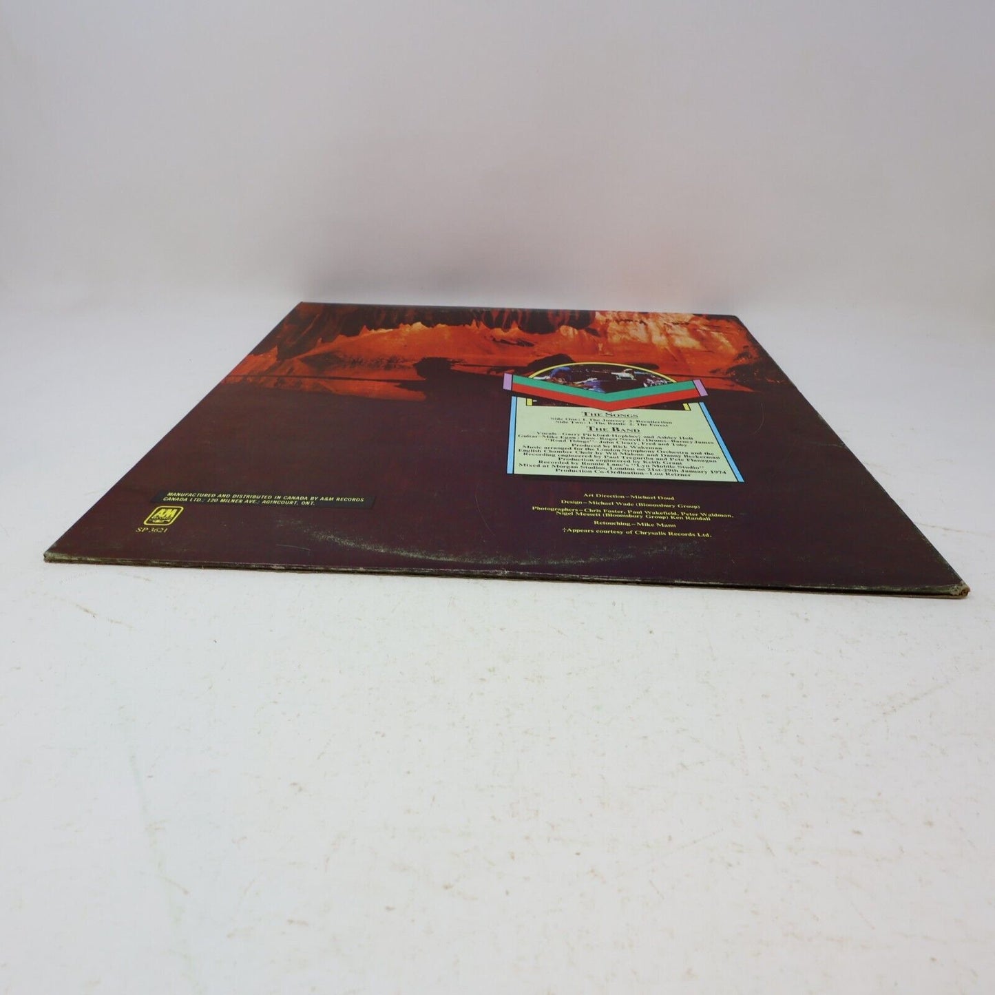 Rick Wakeman Journey To The Centre Of The Earth LP 1974 SP-3621 Record + Booklet