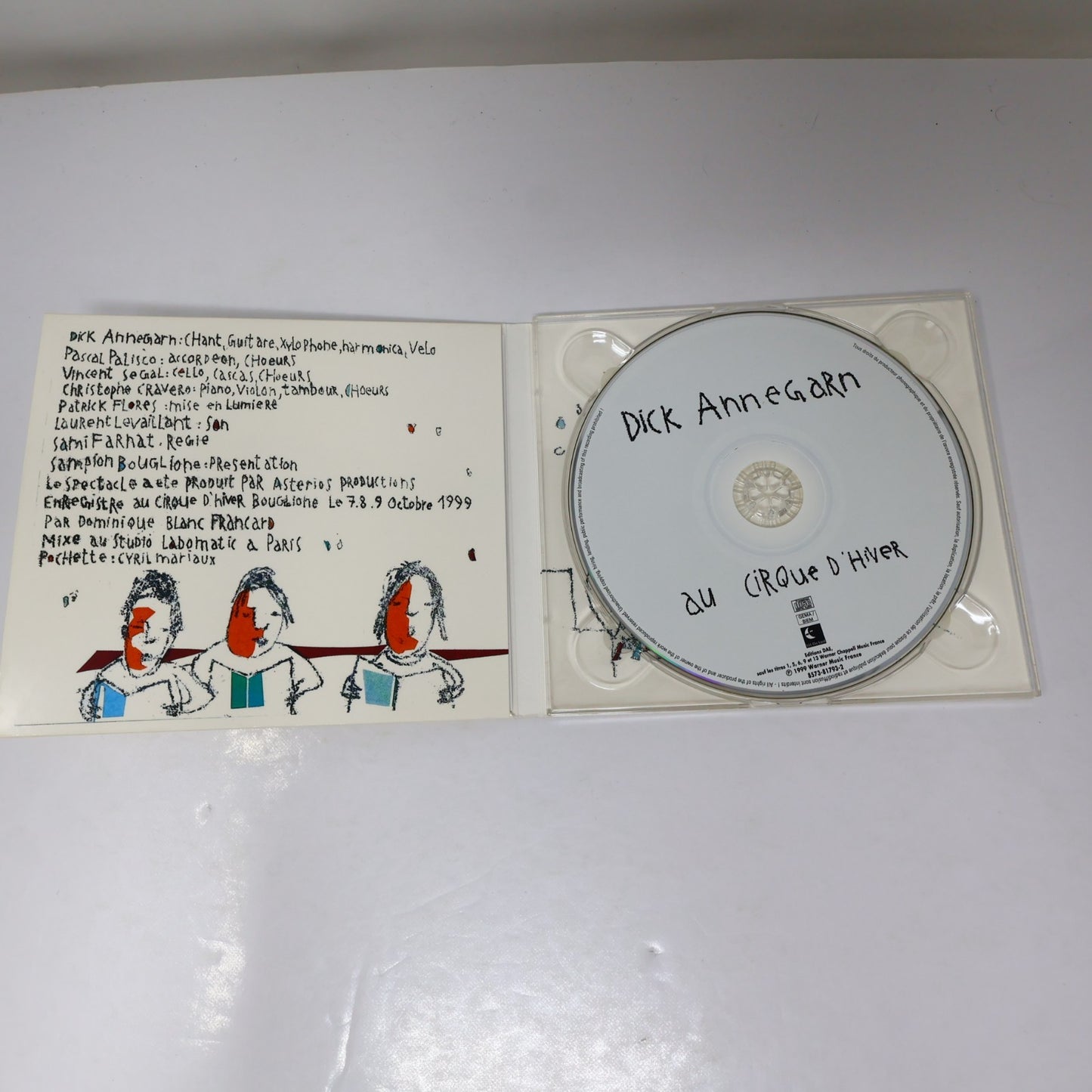 Dick Annegarn Lot 2 CD Tôt Ou Tard Approche-Toi/Au Cirque D'Hiver Bébé Éléphant