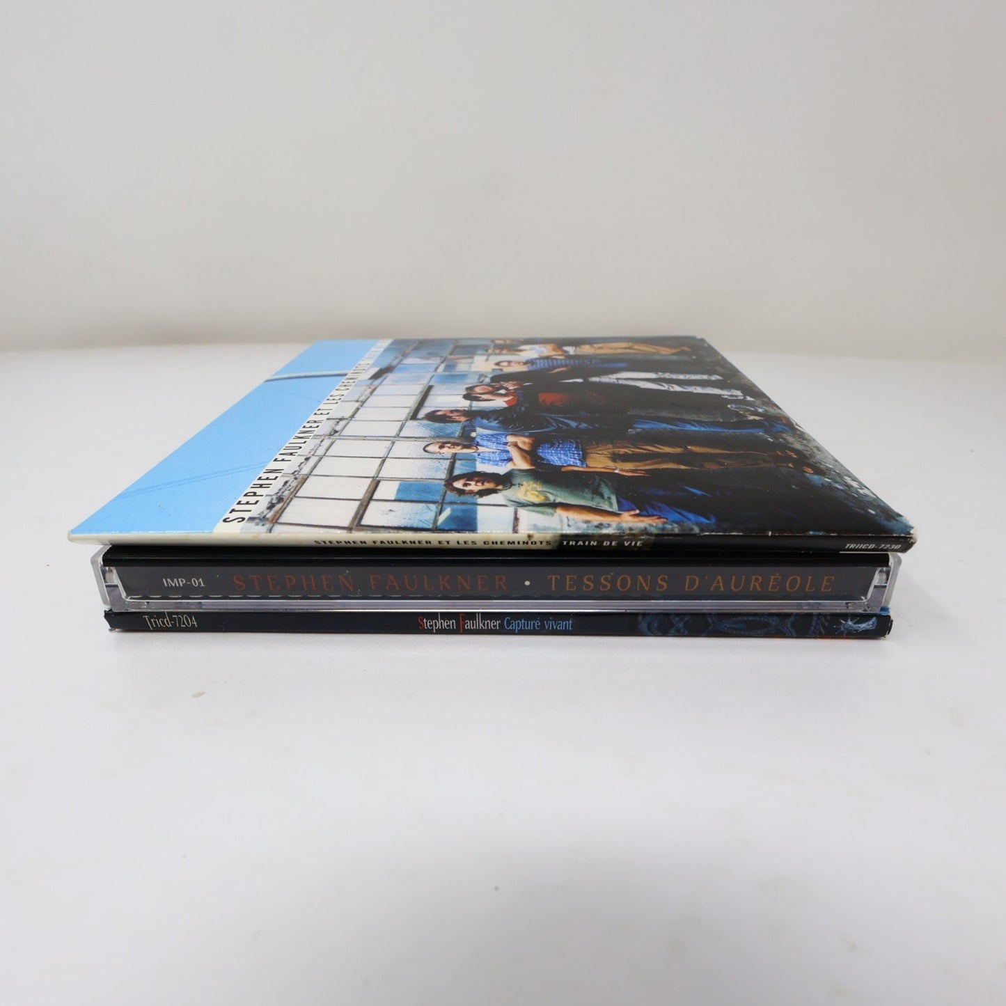 Stephen Faulkner Lot 3 CD Capturé Vivant/Train de Vie/Tessons D'Auréole Testés