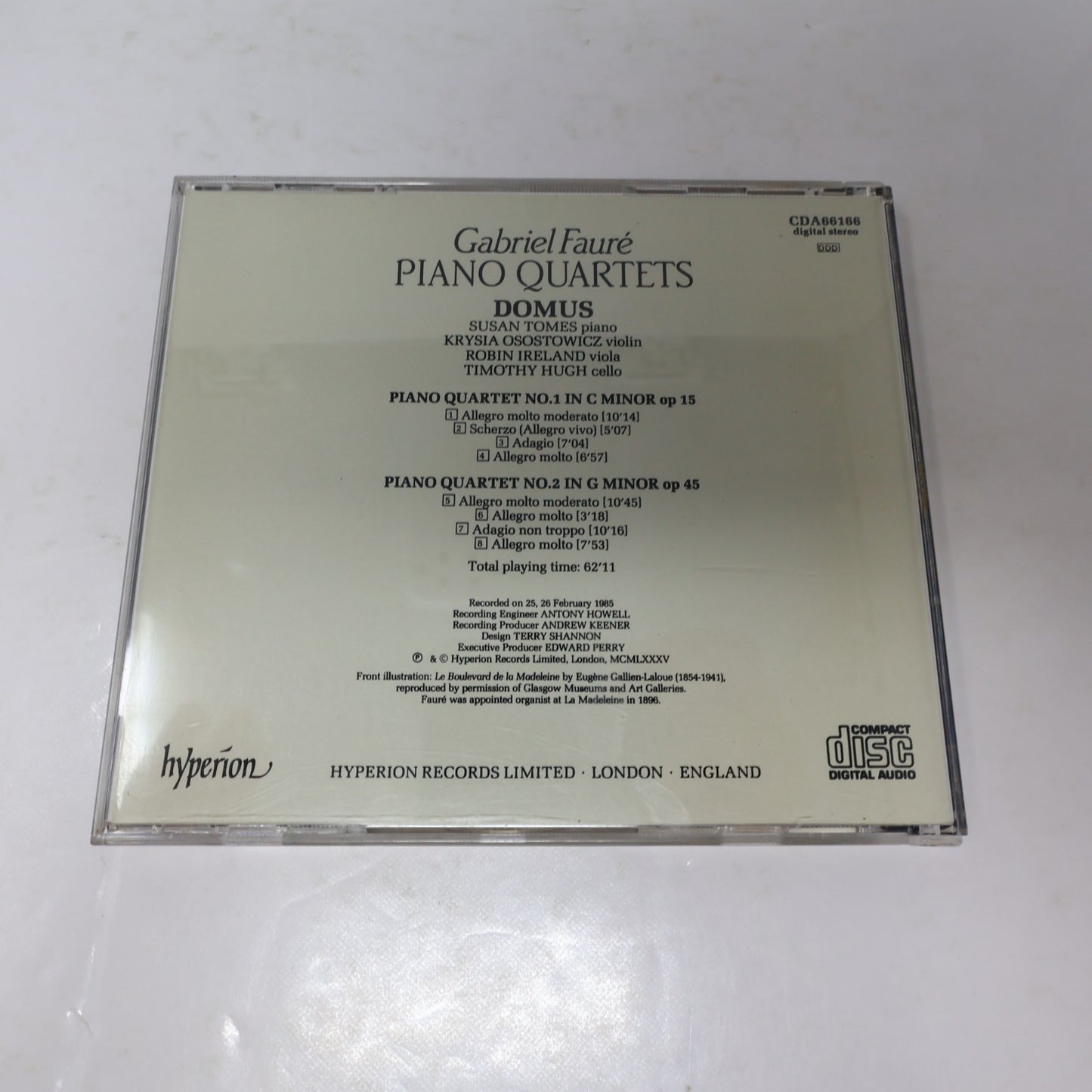 Gabriel Fauré 9 CD Lot Requiem/Violin Sonatas/Musique de Chambre/Piano Quartets