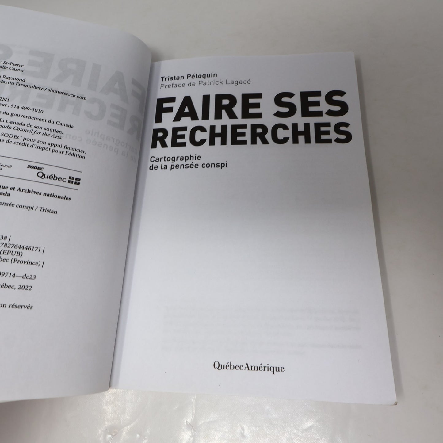 Faire ses Recherches Cartographie de la Pensée Conspi Tristan Péloquin 2022 PB