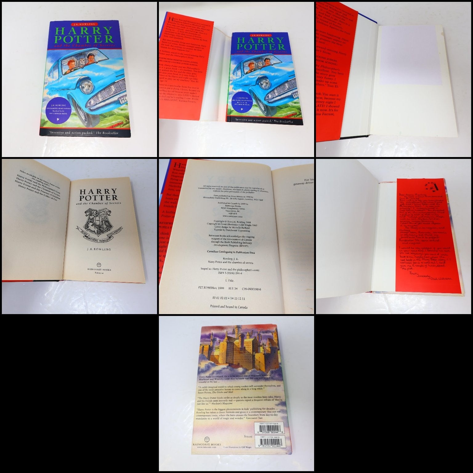 Harry Potter 1-7 Complete Set Books Lot Raincoast/Bloomsbury Rowling Hardcover
