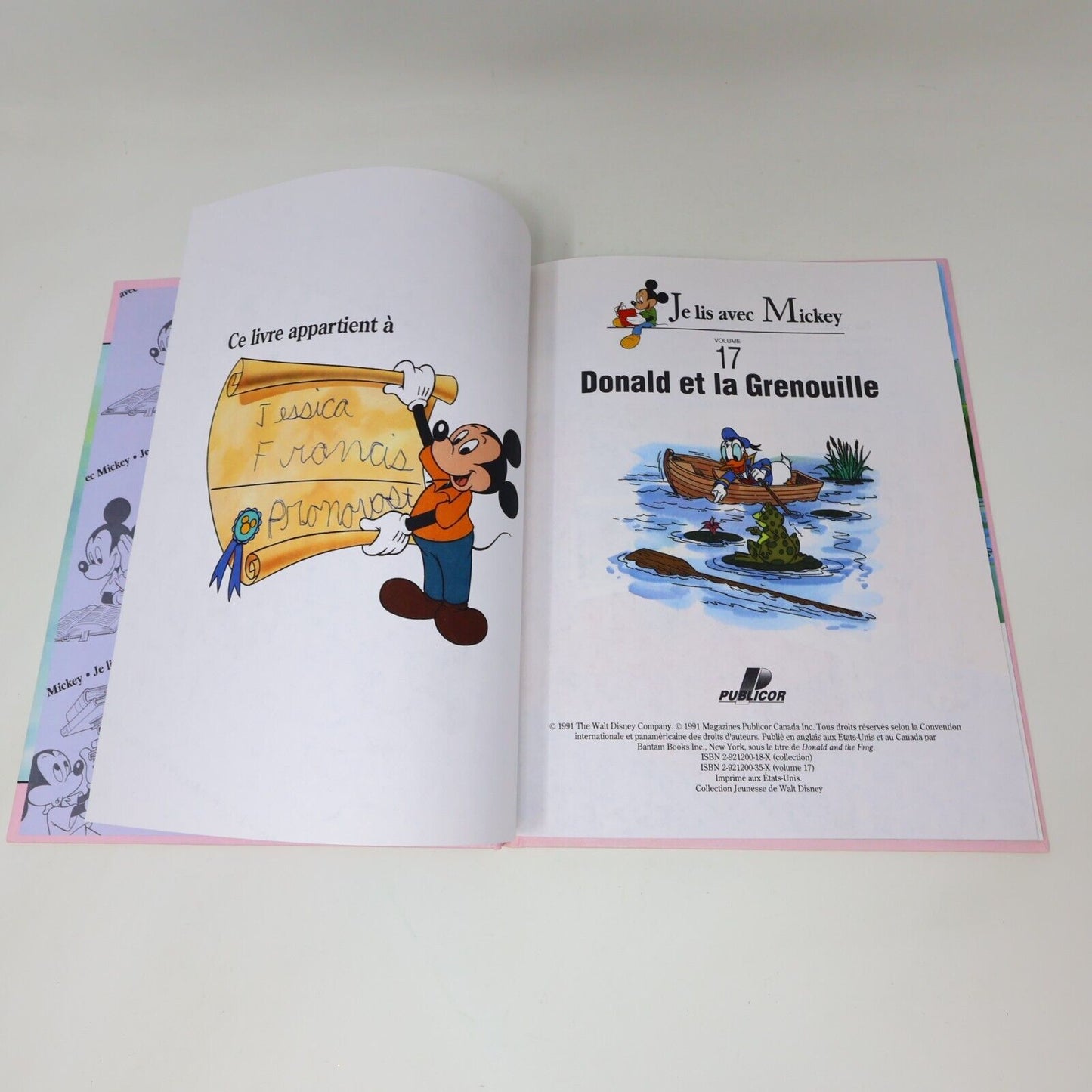 Lot 17 Livres Je Lis avec Mickey Walt Disney Publicor Jeunes Enfants Français HC