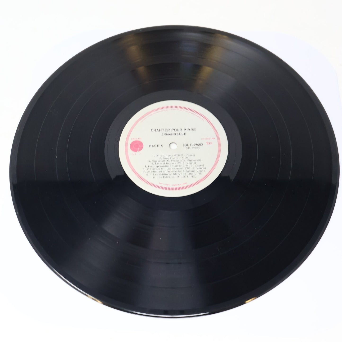 Emmanuëlle Lot 2 Disques Chanter Pour Vivre/Monde À L'Envers Emmanuelle Record